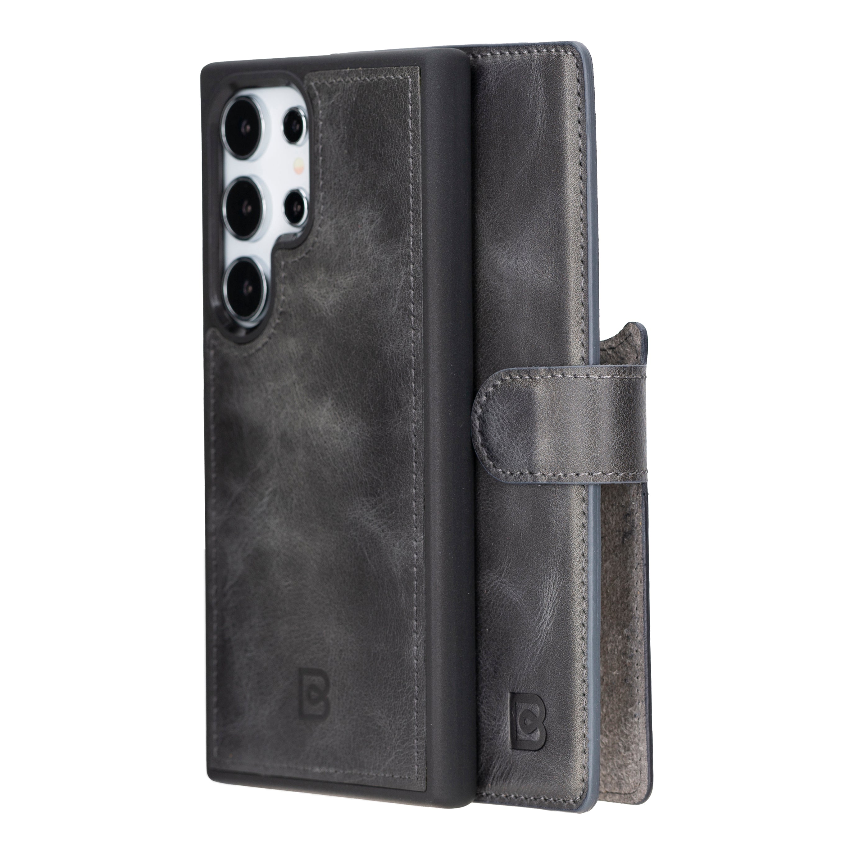 Magic Samsung Galaxy S24 Plus Detachable Leather Wallet Case