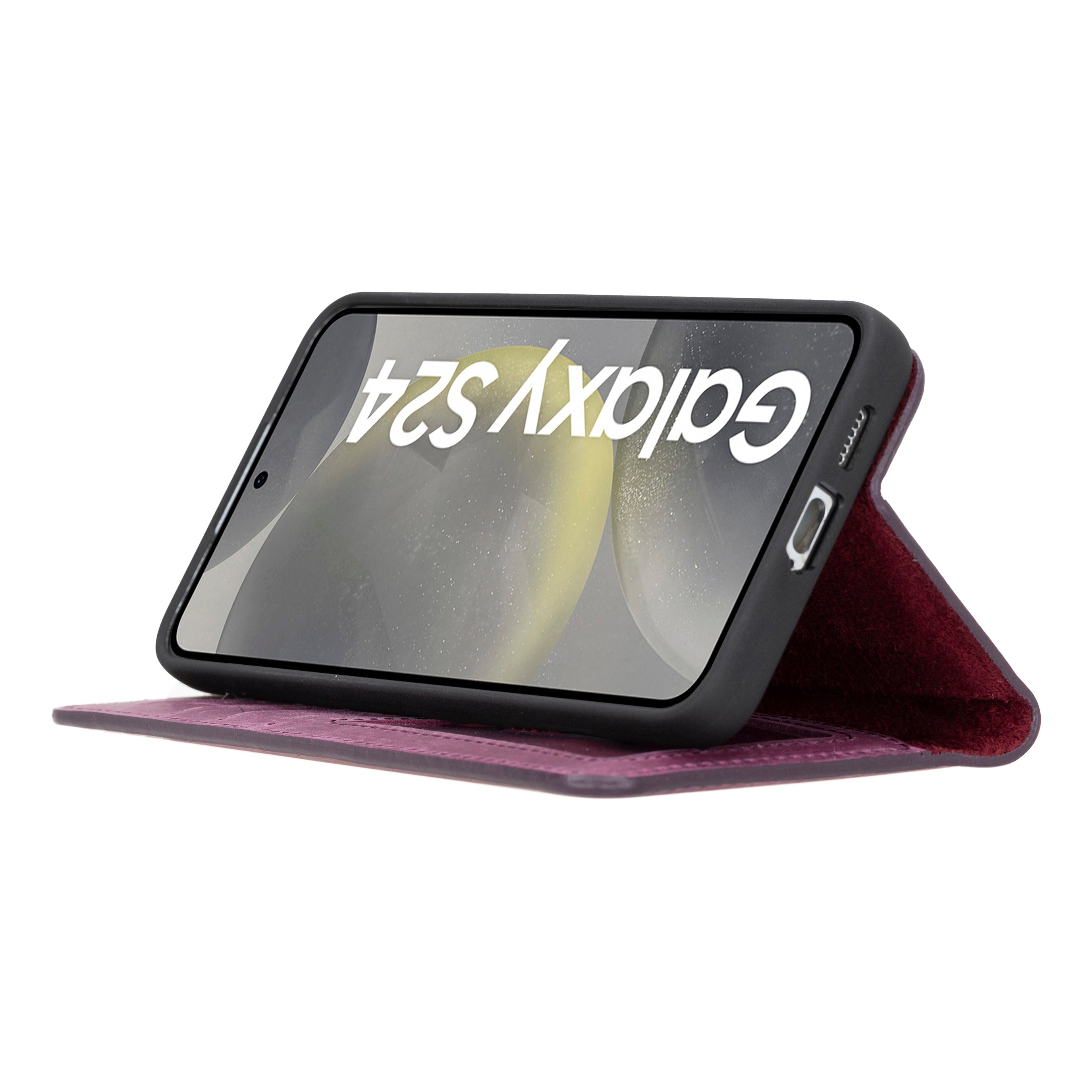 Magic Samsung Galaxy S24 Plus Detachable Leather Wallet Case