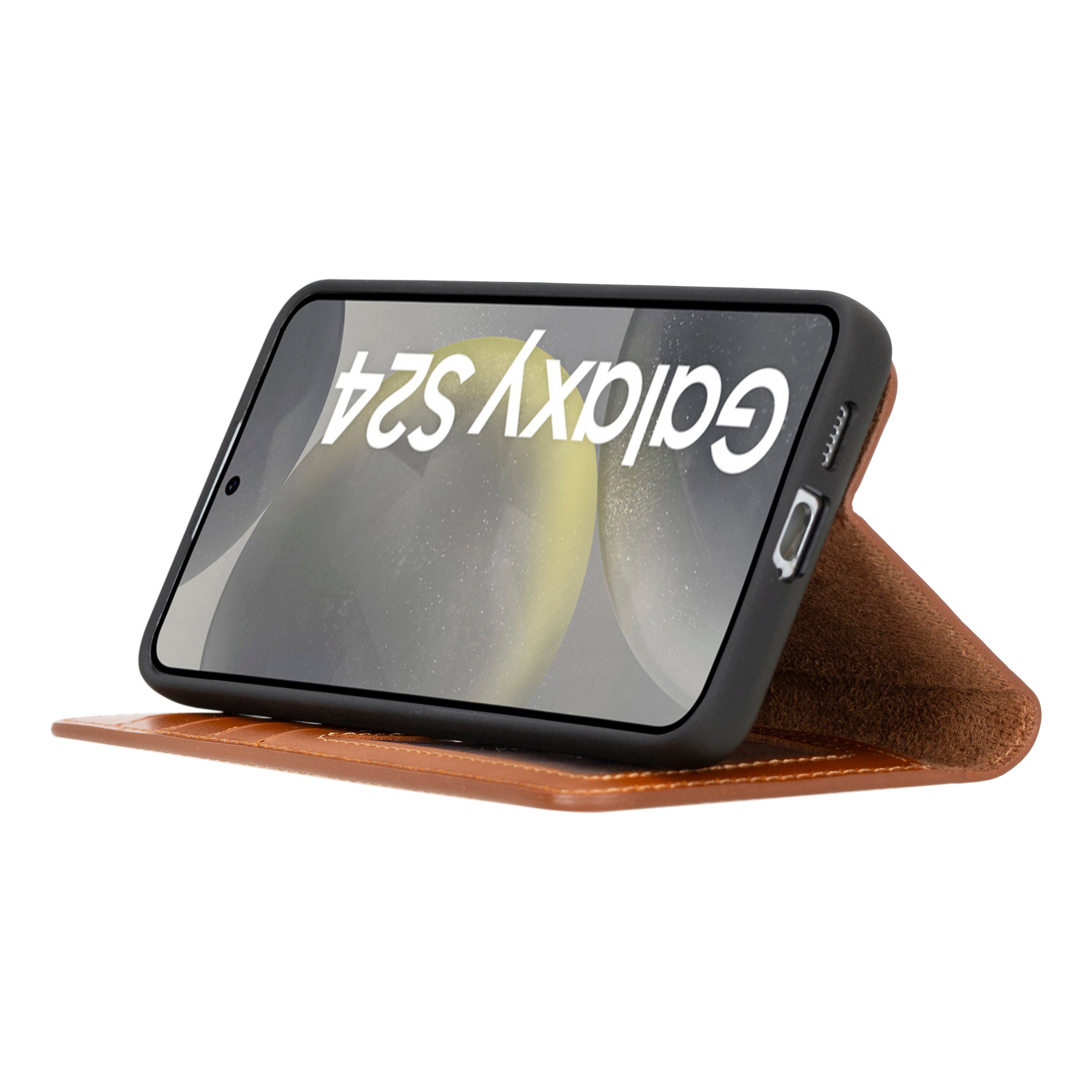 Magic Samsung Galaxy S24 Plus Detachable Leather Wallet Case