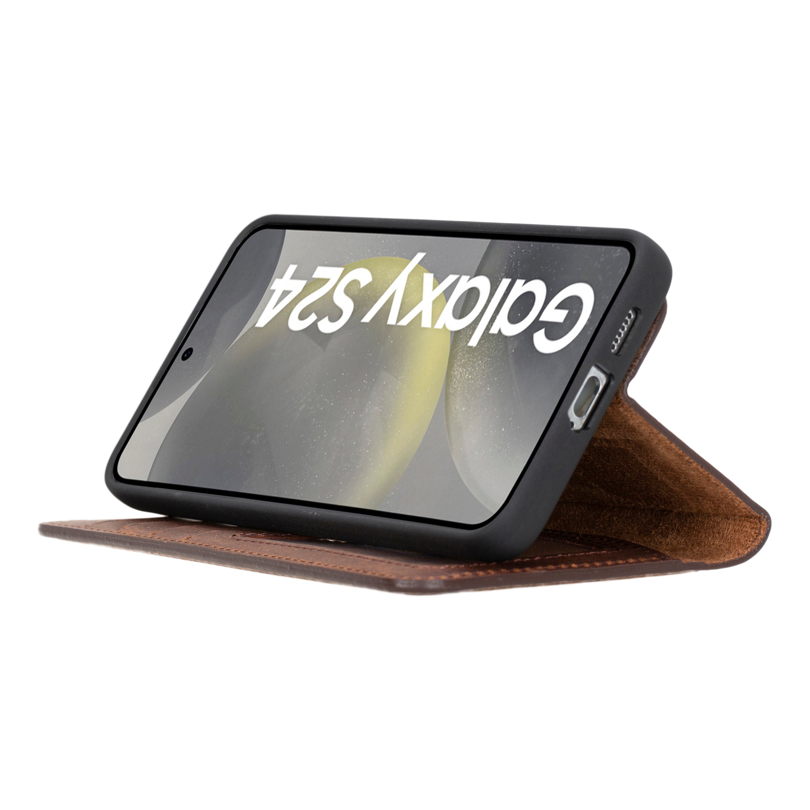 Magic Samsung Galaxy S24 Plus Detachable Leather Wallet Case