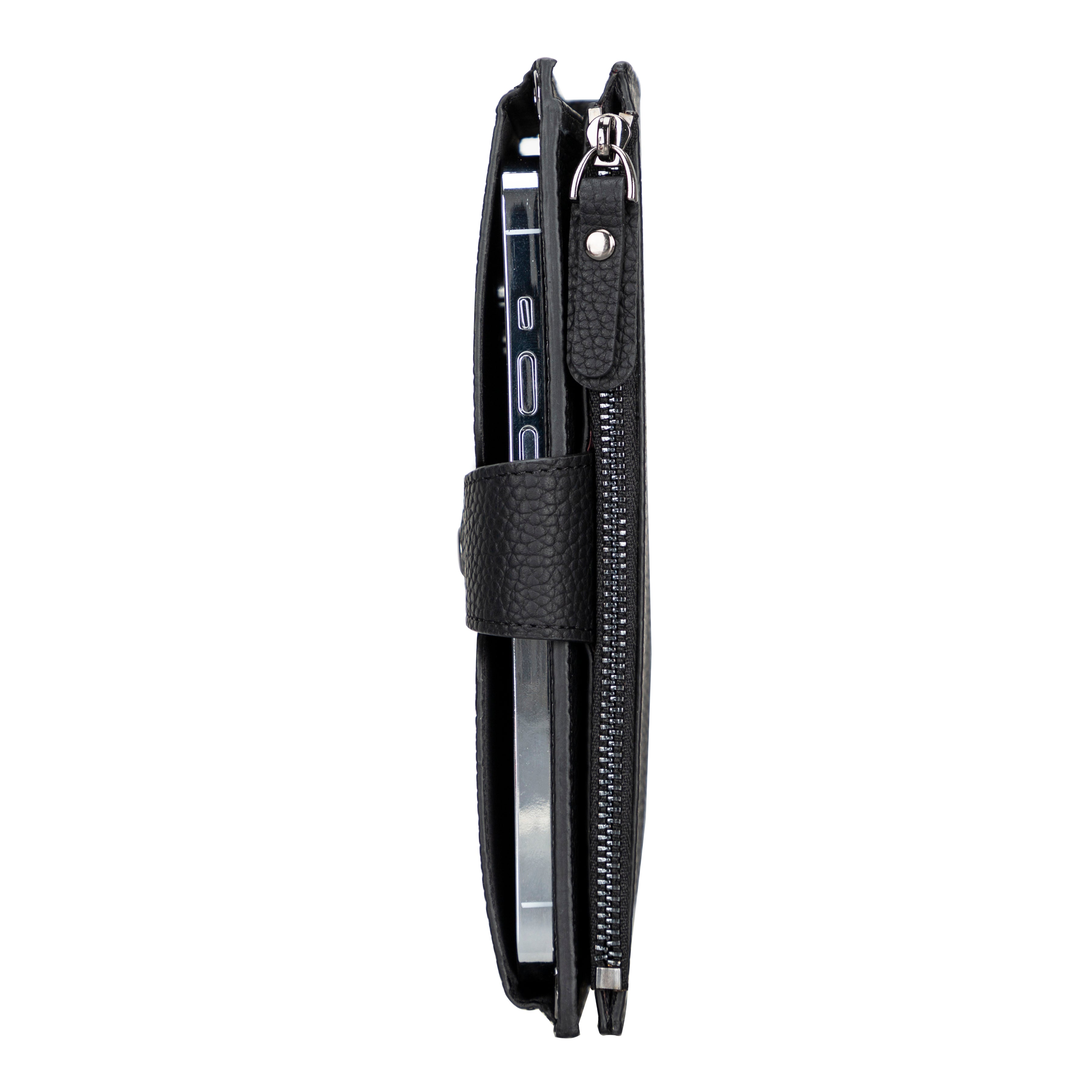 Nexora Strap Leather Crossbody Wallet