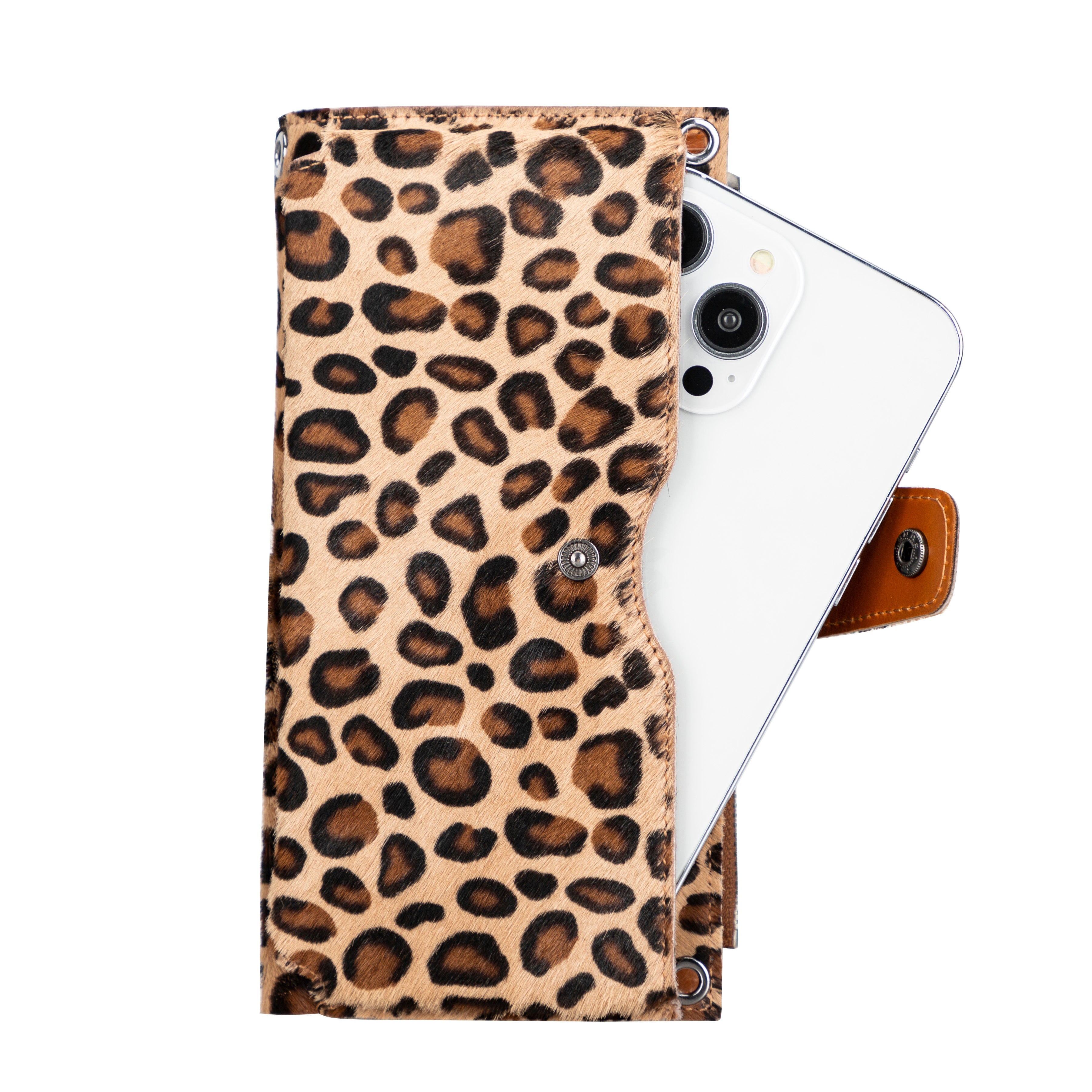 Nexora Strap Leather Crossbody Wallet