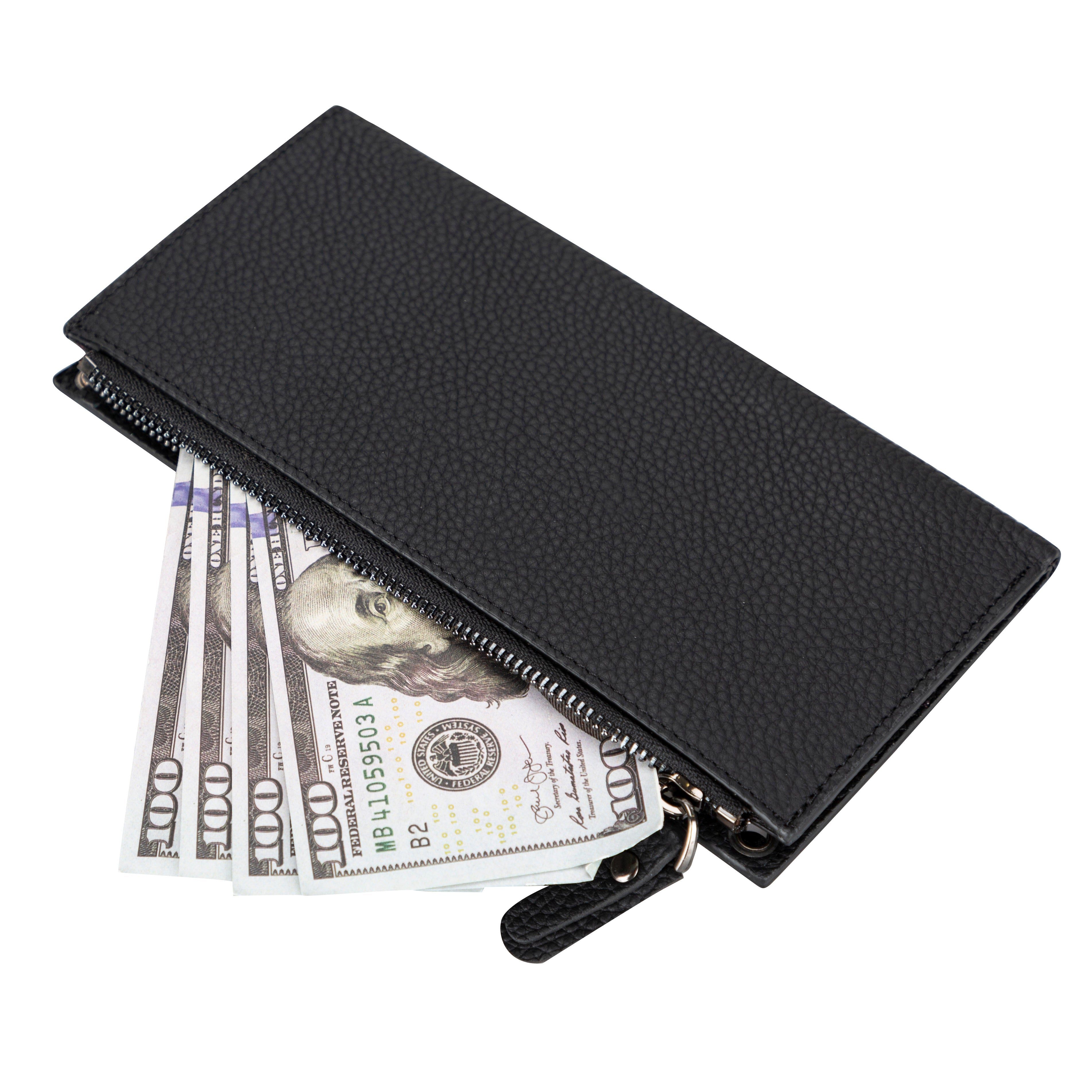 Nexora Strap Leather Crossbody Wallet