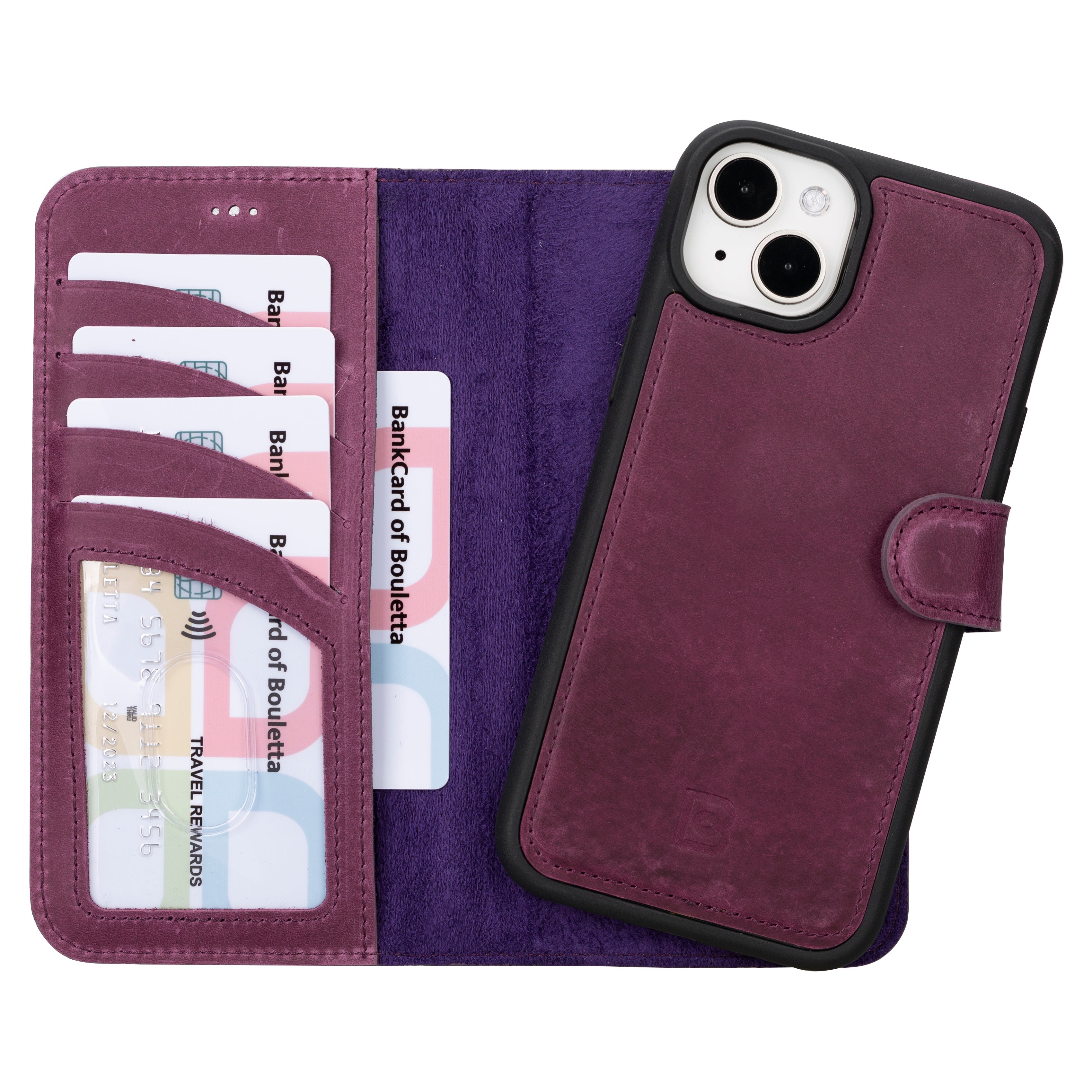 Magic iPhone 16 Plus Leather Detachable Wallet Case
