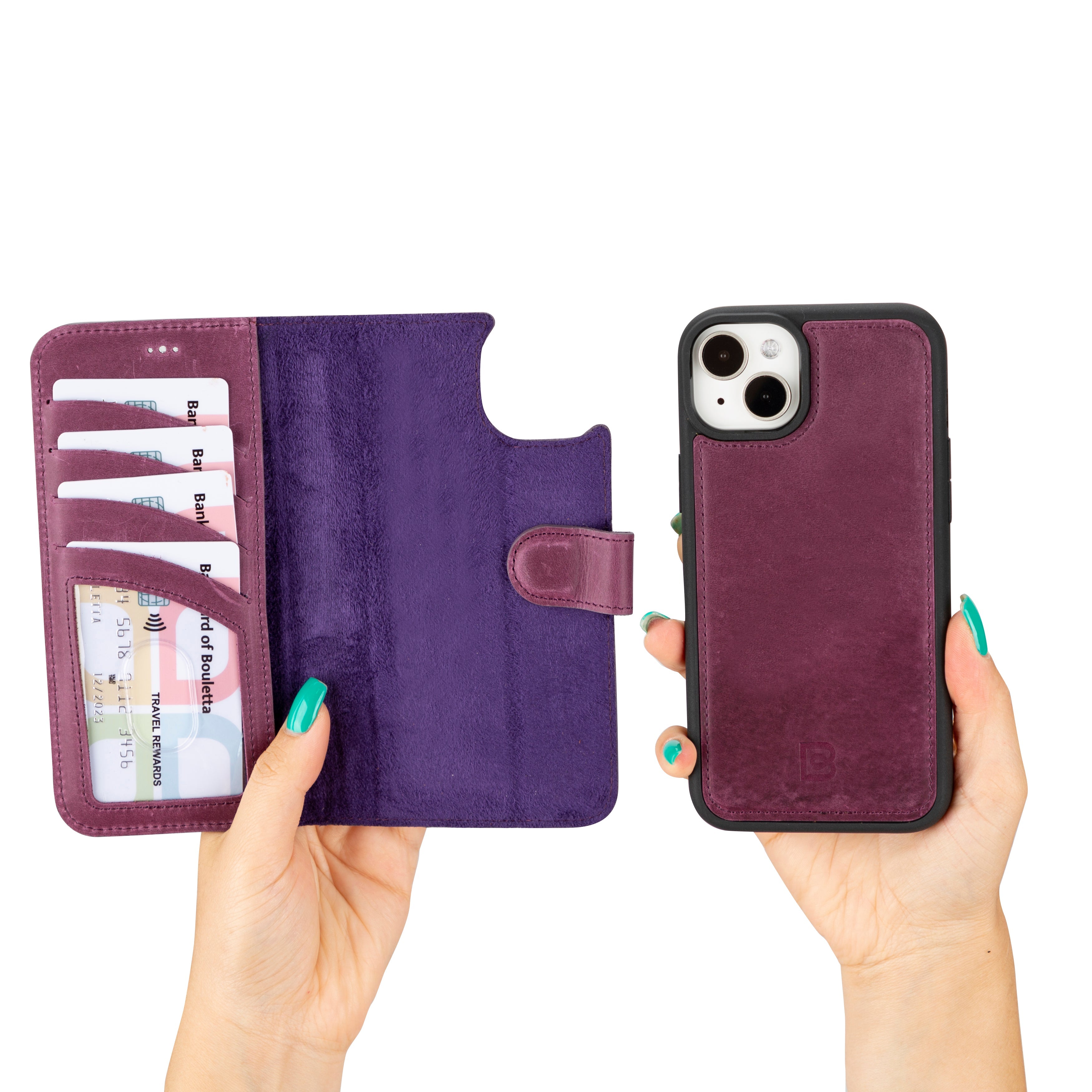 Magic iPhone 16 Plus Leather Detachable Wallet Case