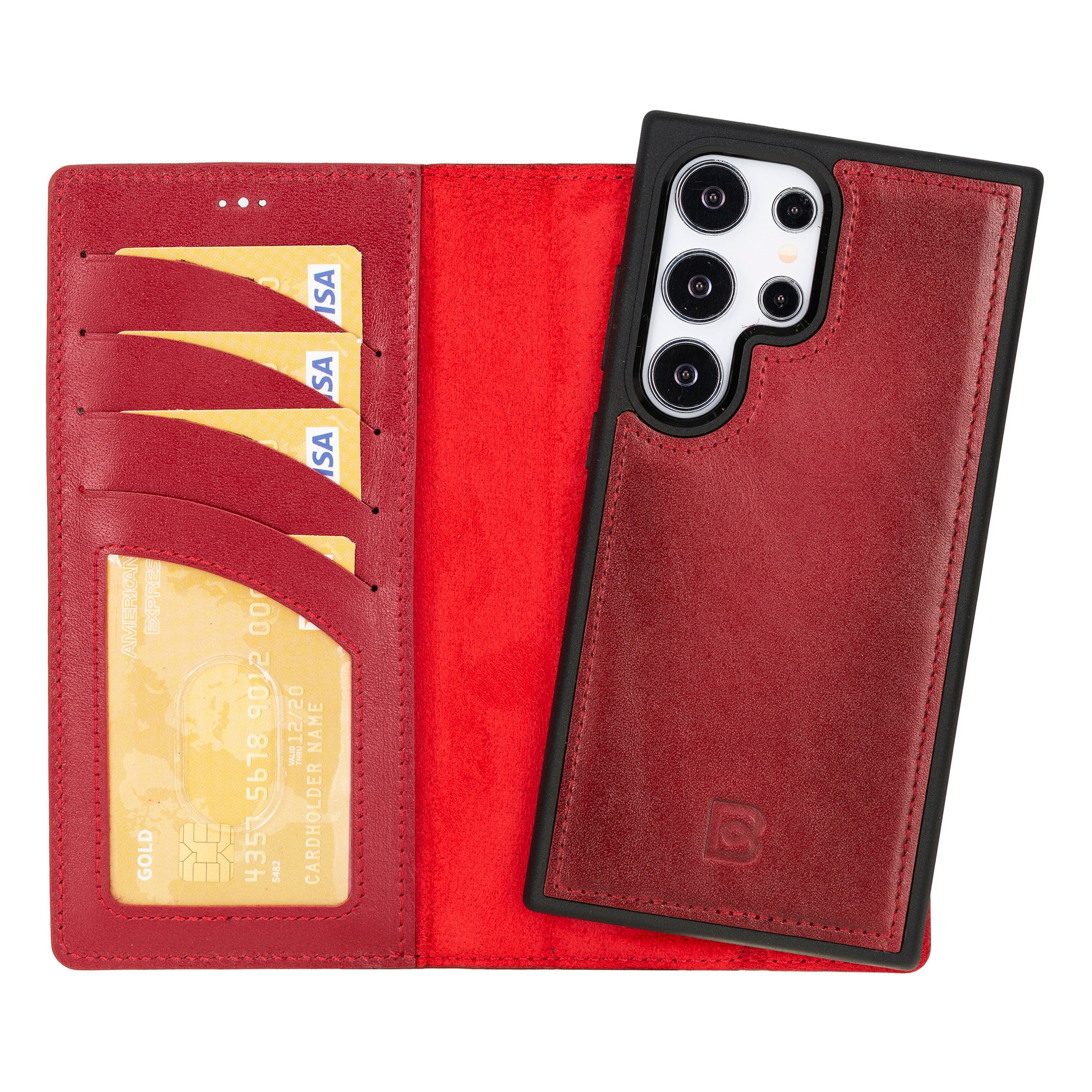 Magic Samsung Galaxy S24 Plus Detachable Leather Wallet Case