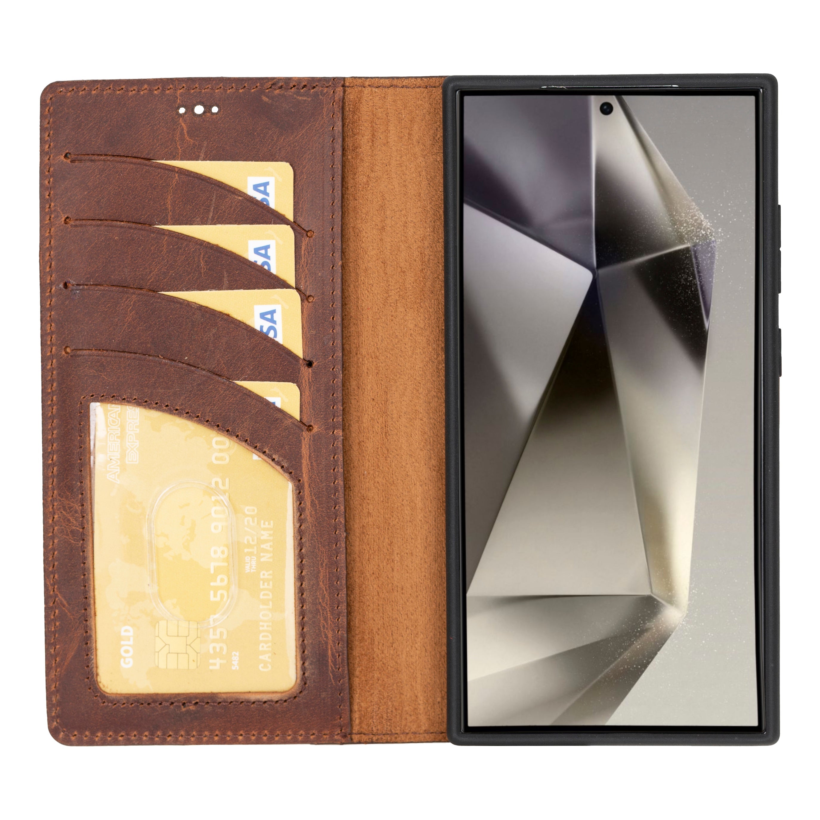 Magic Samsung Galaxy S24 Plus Detachable Leather Wallet Case