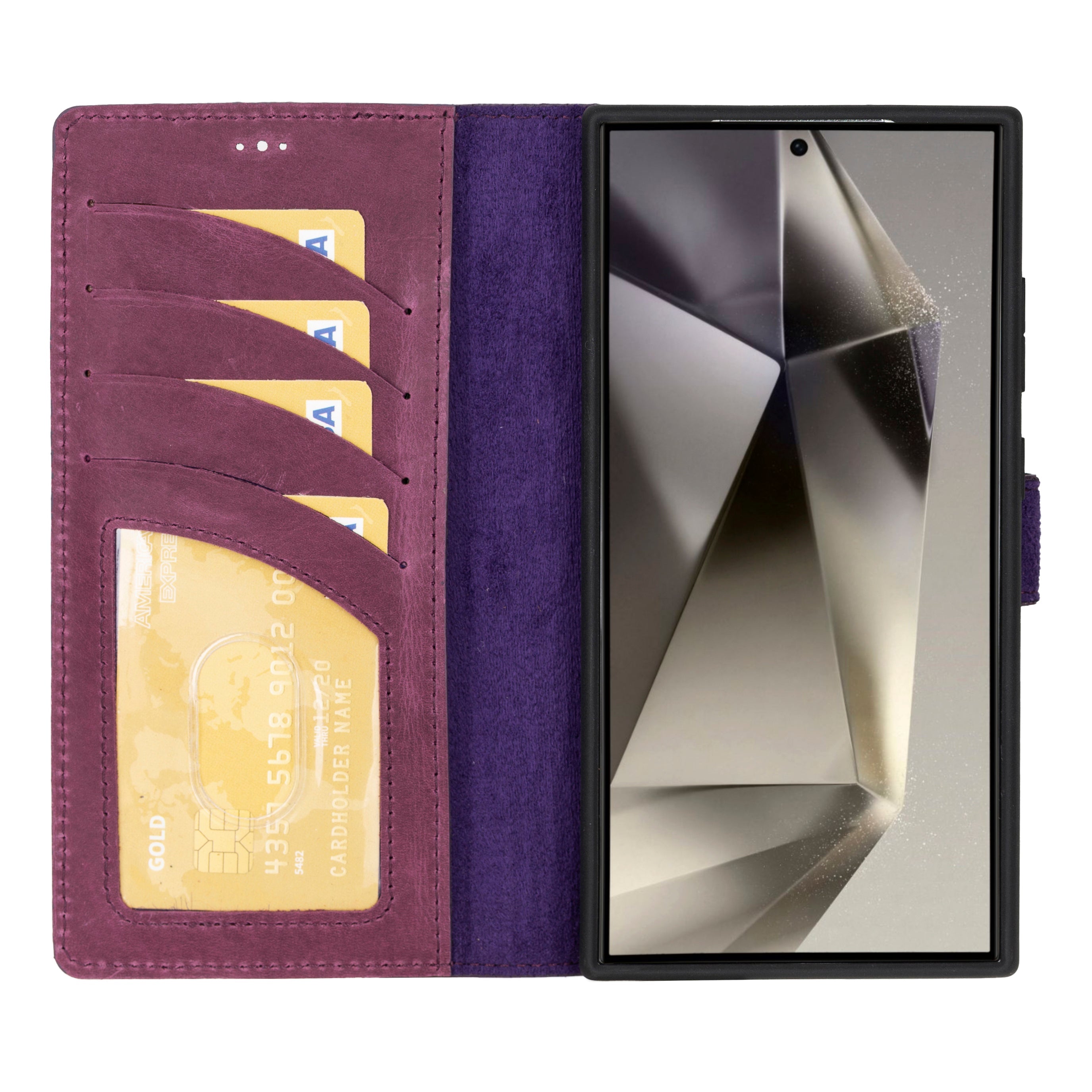 Magic Samsung Galaxy S24 Plus Detachable Leather Wallet Case