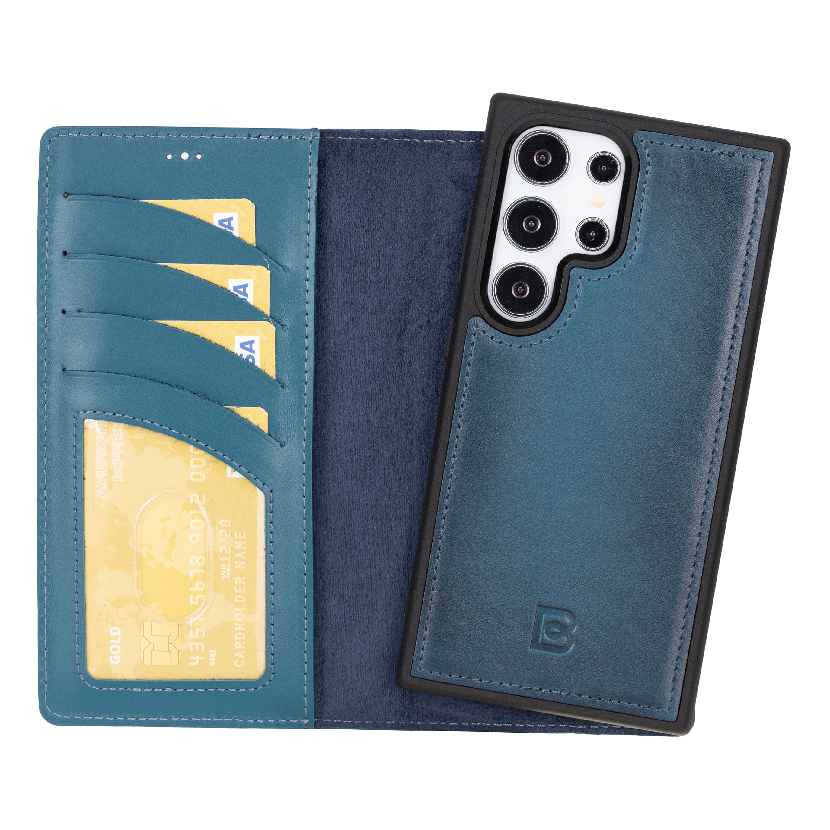 Magic Samsung Galaxy S24 Plus Detachable Leather Wallet Case