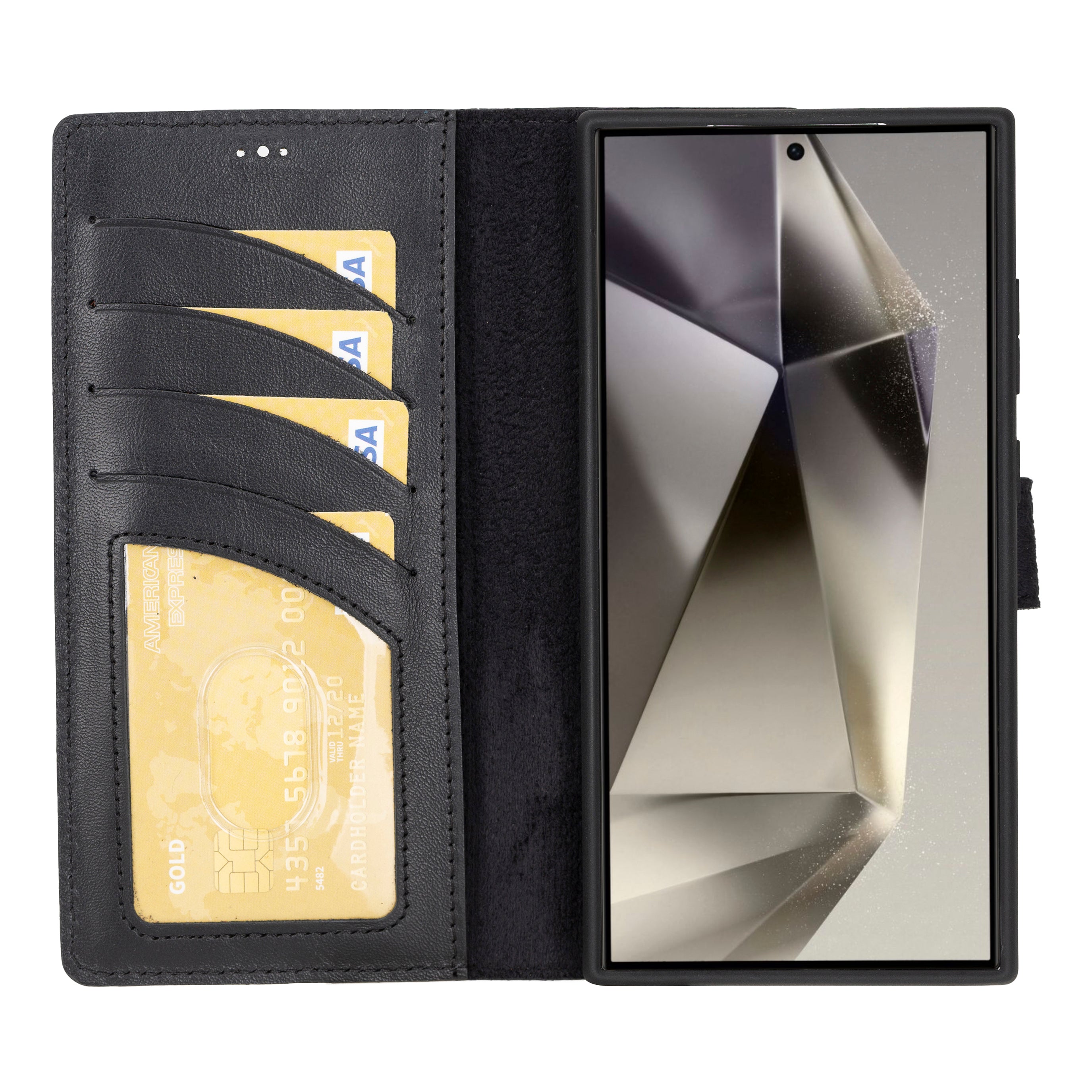 Magic Samsung Galaxy S24 Plus Detachable Leather Wallet Case