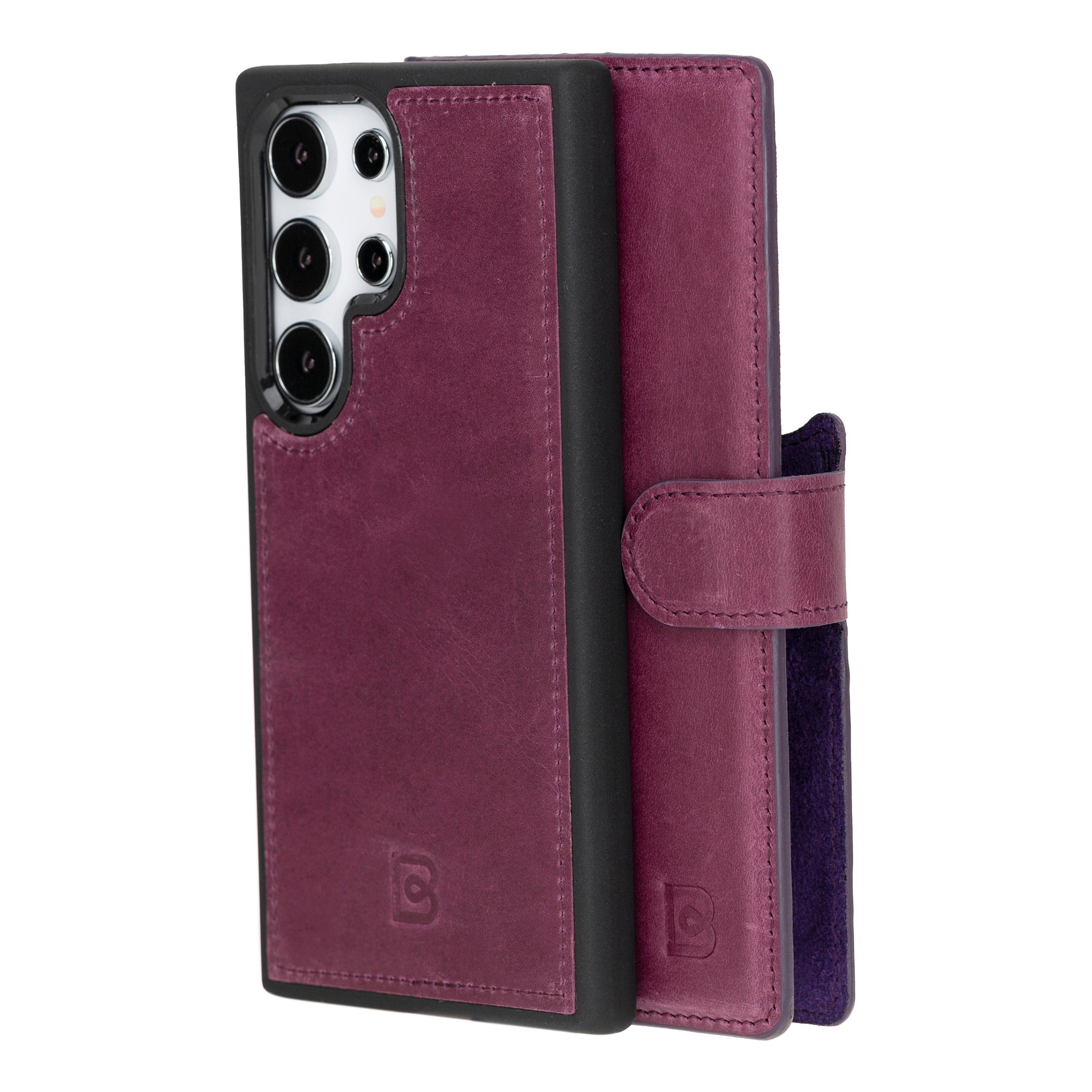 Magic Samsung Galaxy S24 Plus Detachable Leather Wallet Case
