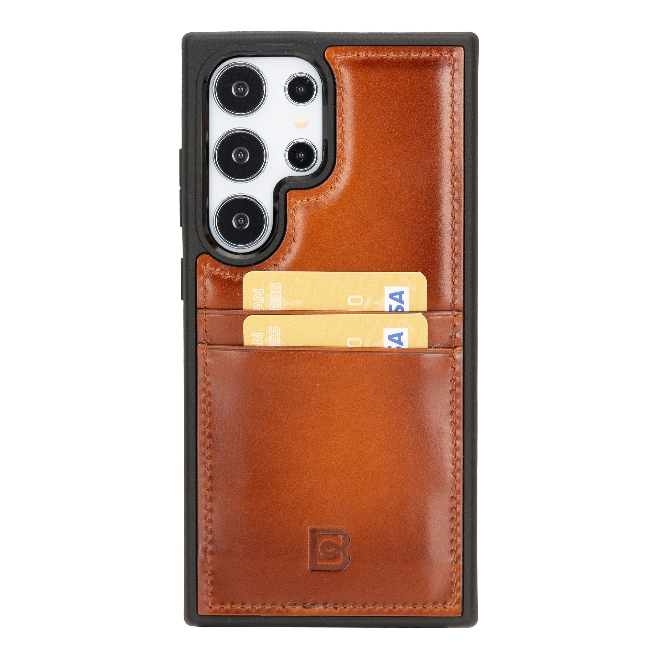 Flex Cover Leather Samsung Galaxy S24 Ultra Case with Card Holder