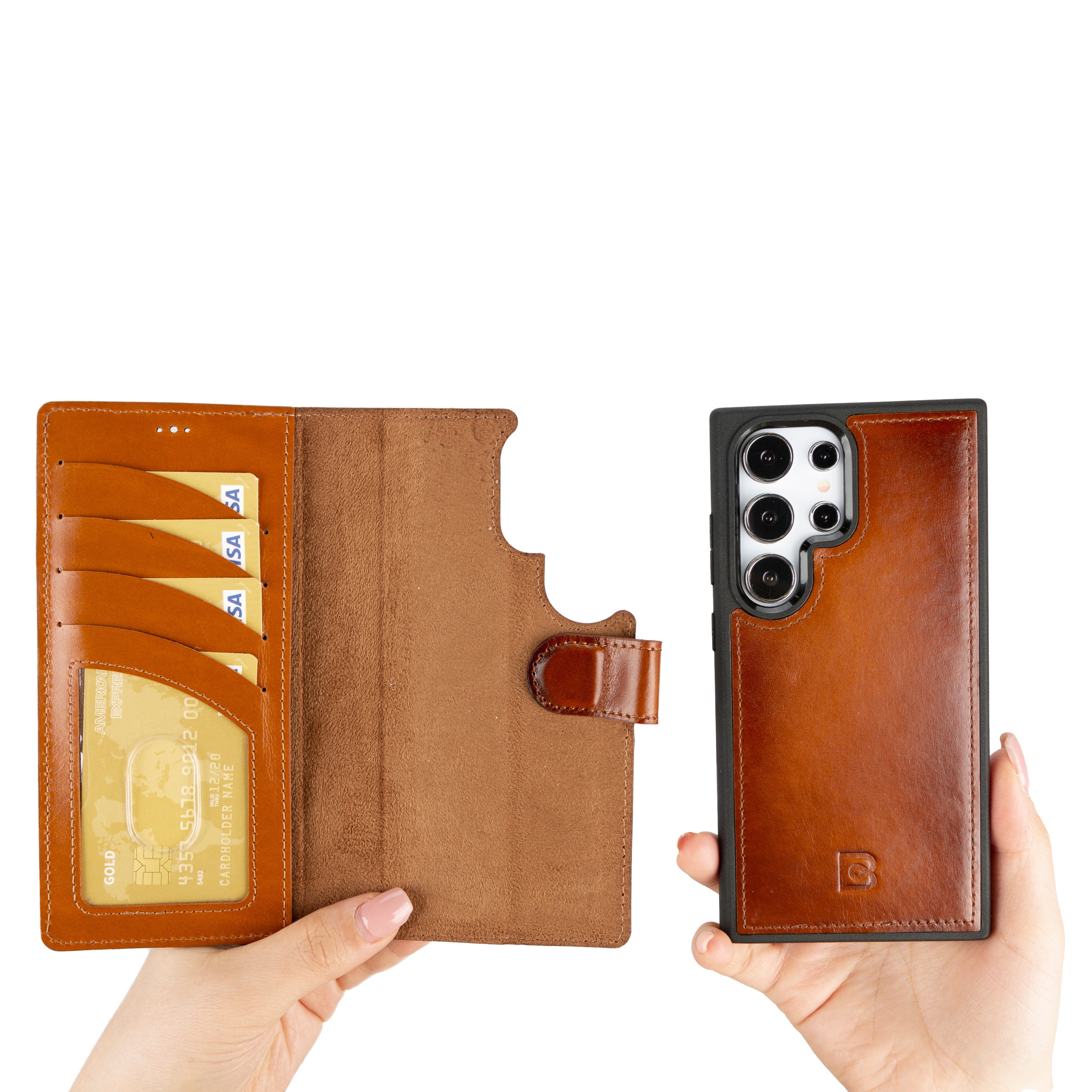 Magic Samsung Galaxy S24 Plus Detachable Leather Wallet Case
