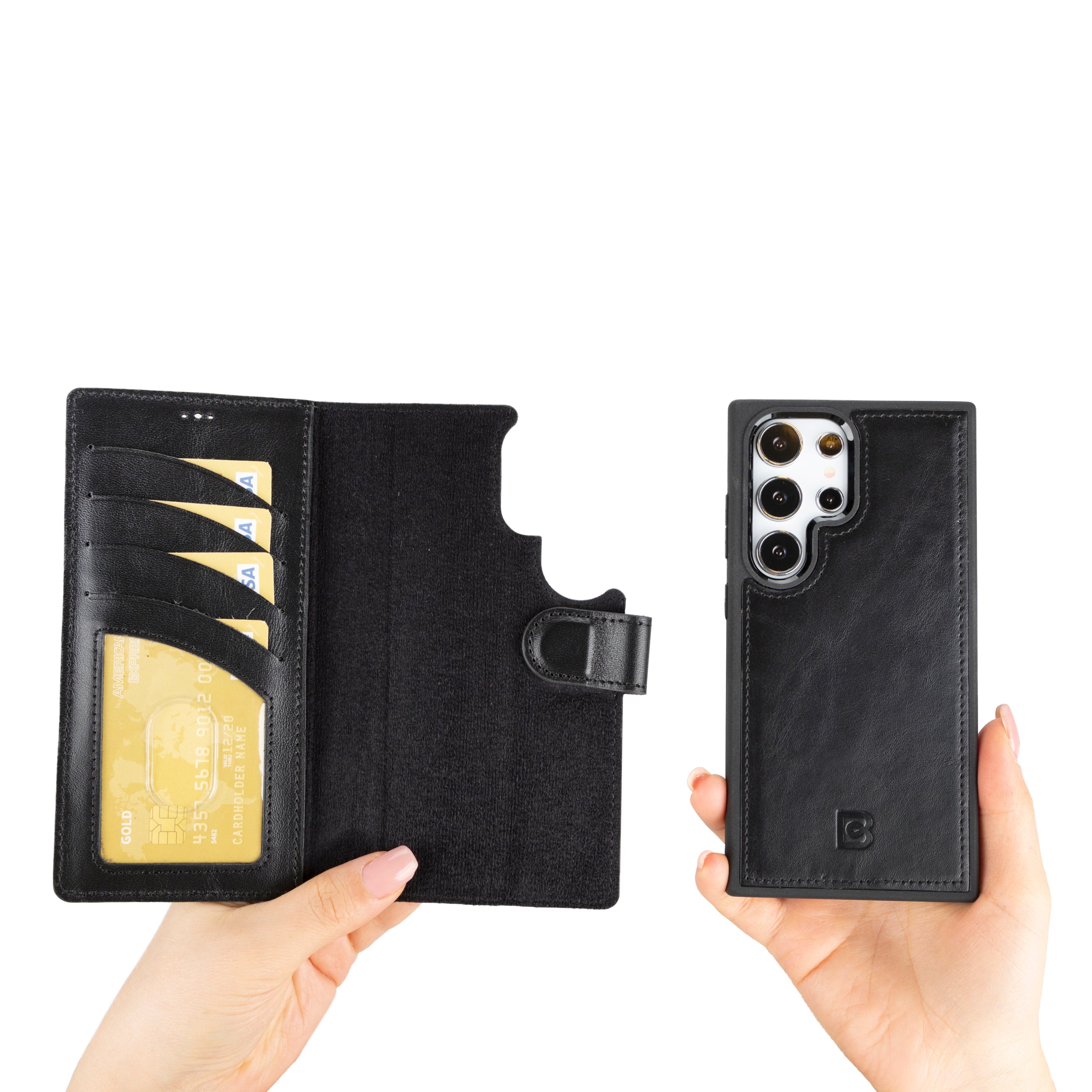 Magic Samsung Galaxy S24 Plus Detachable Leather Wallet Case