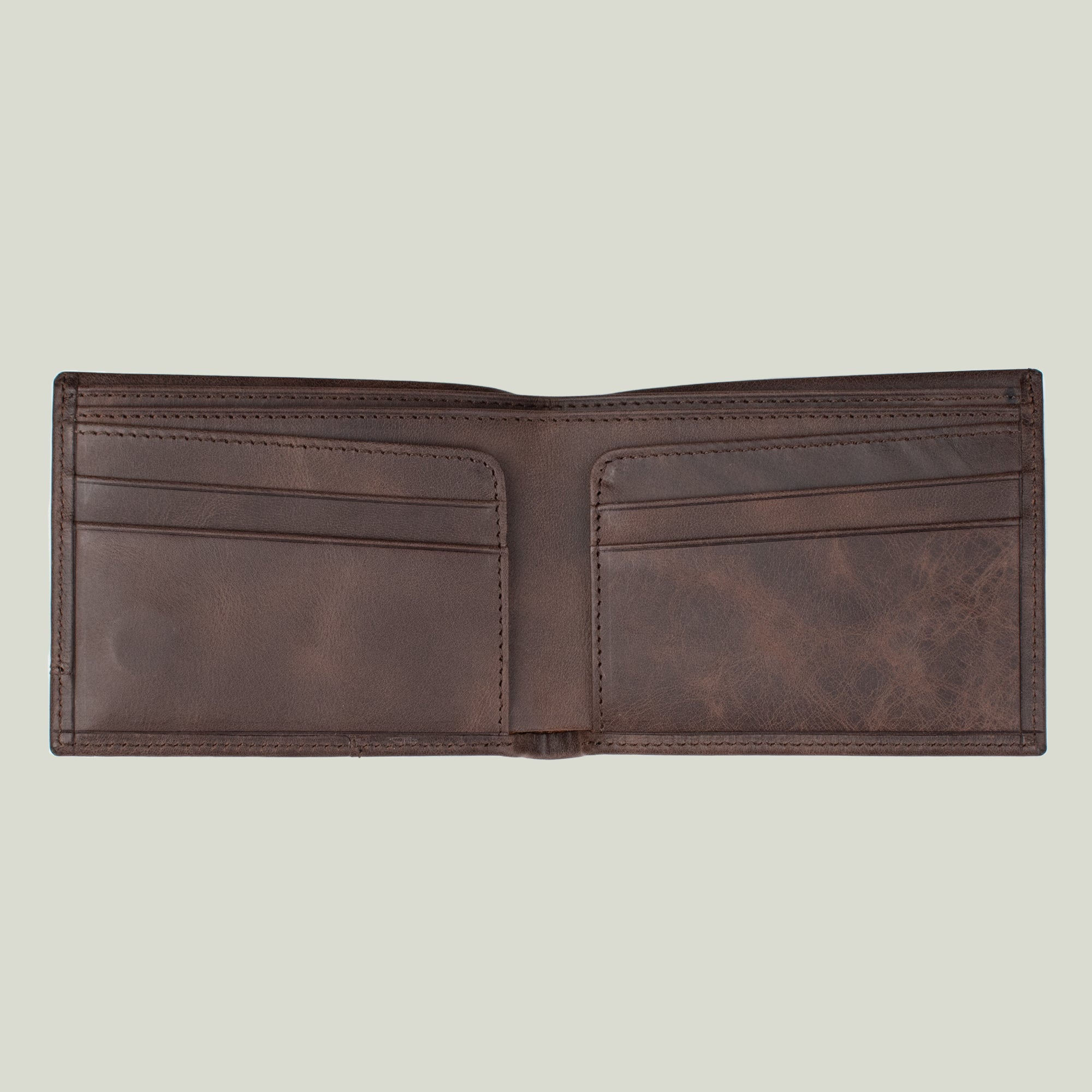Genuine Leather Elegance Wallet Brown