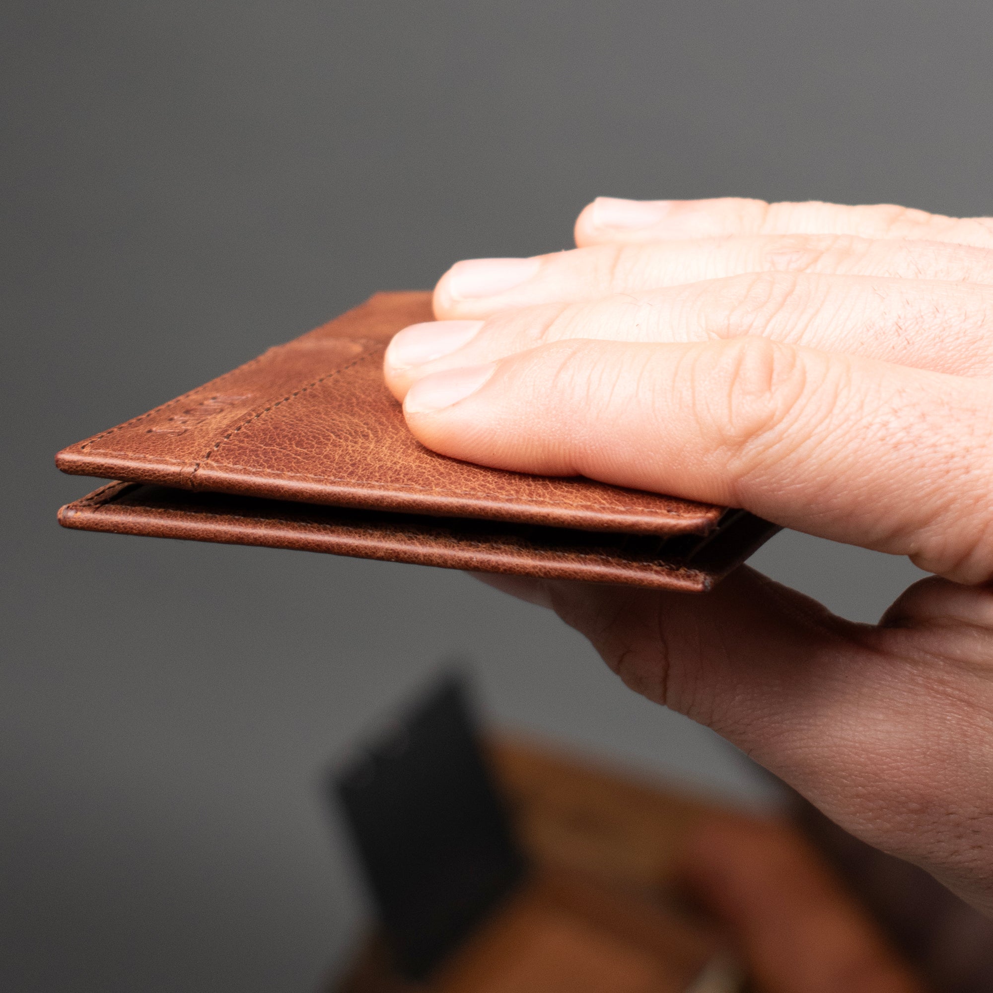 Genuine Leather Elegance Wallet Brown