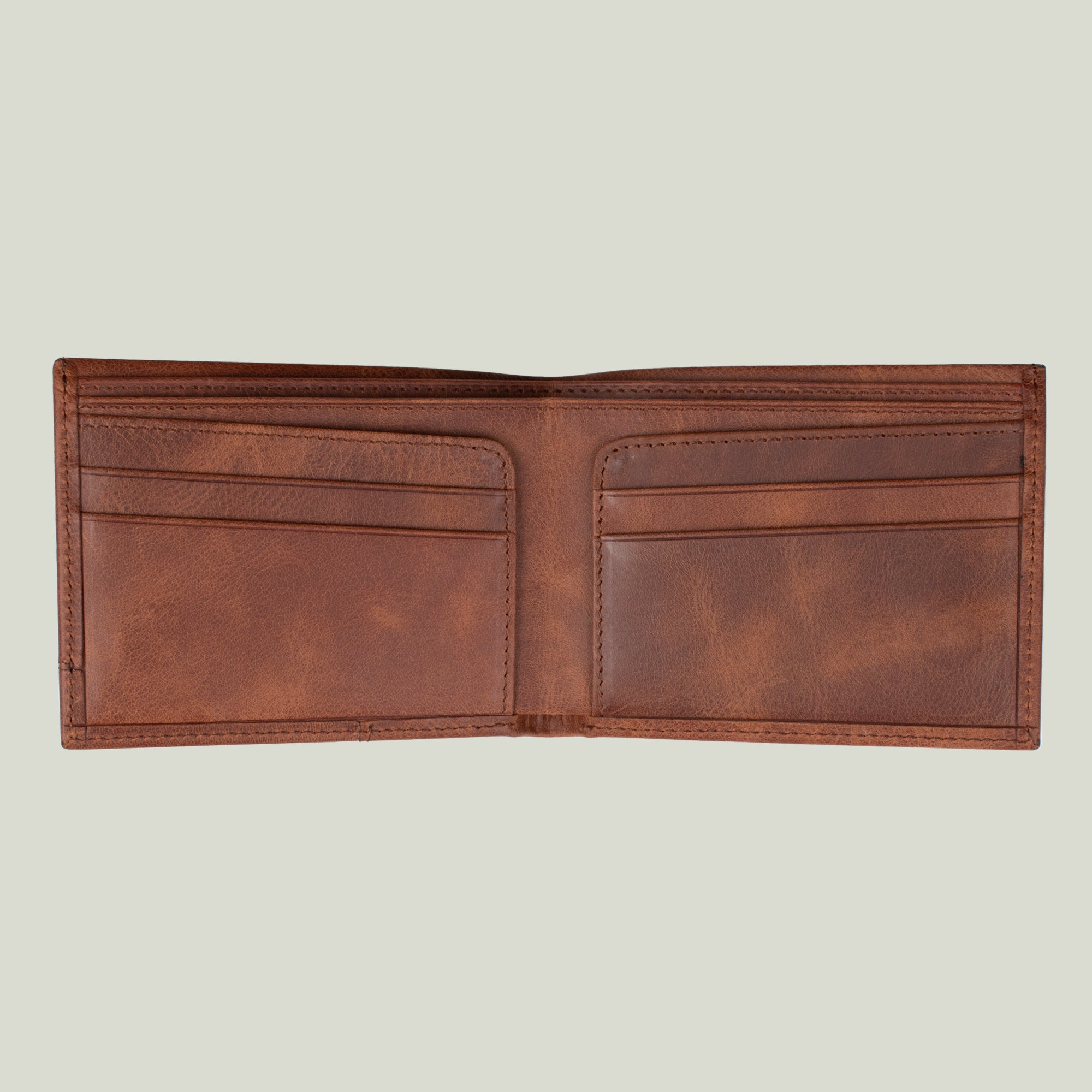 Genuine Leather Elegance Wallet Brown