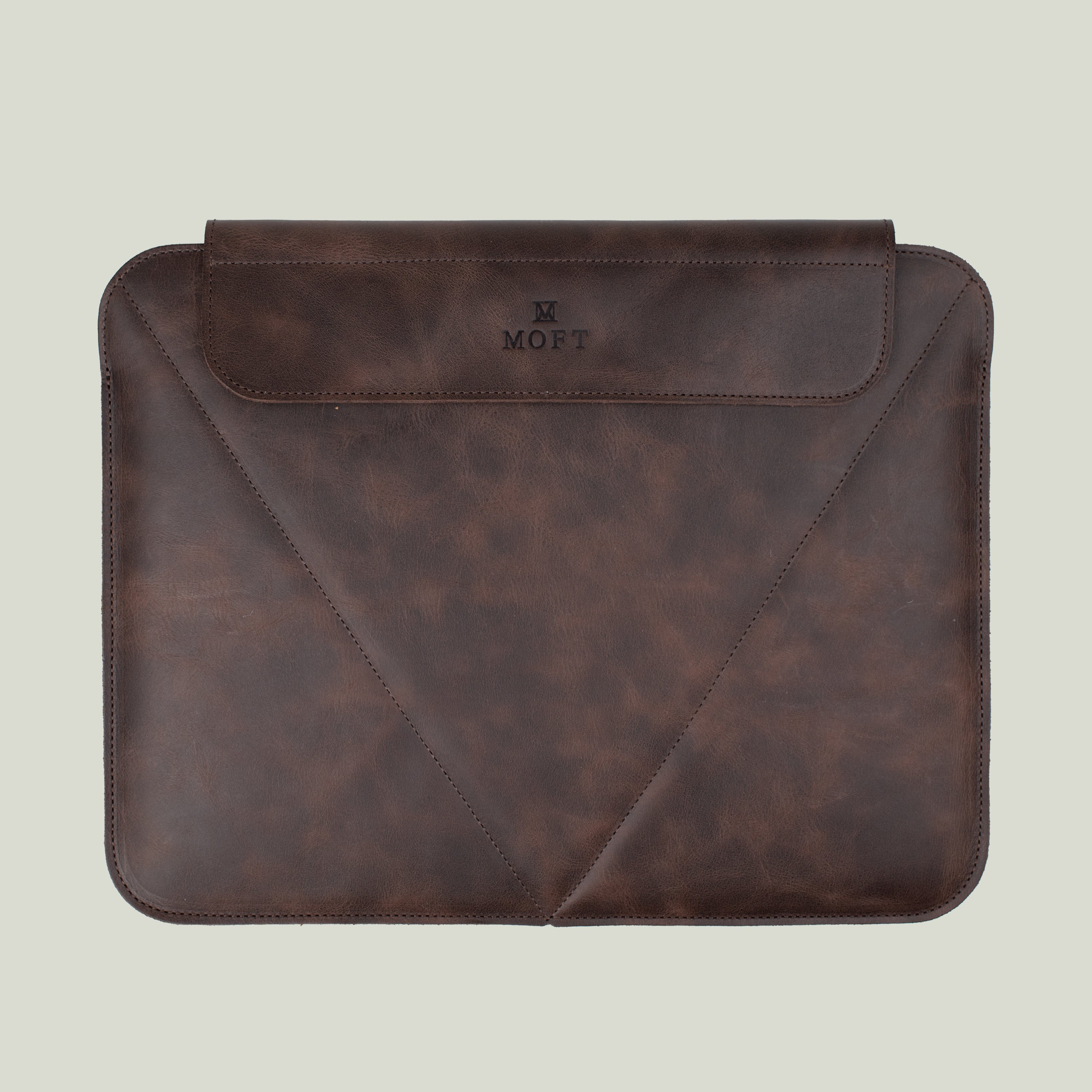 Genuine Leather Laptop Case Brown