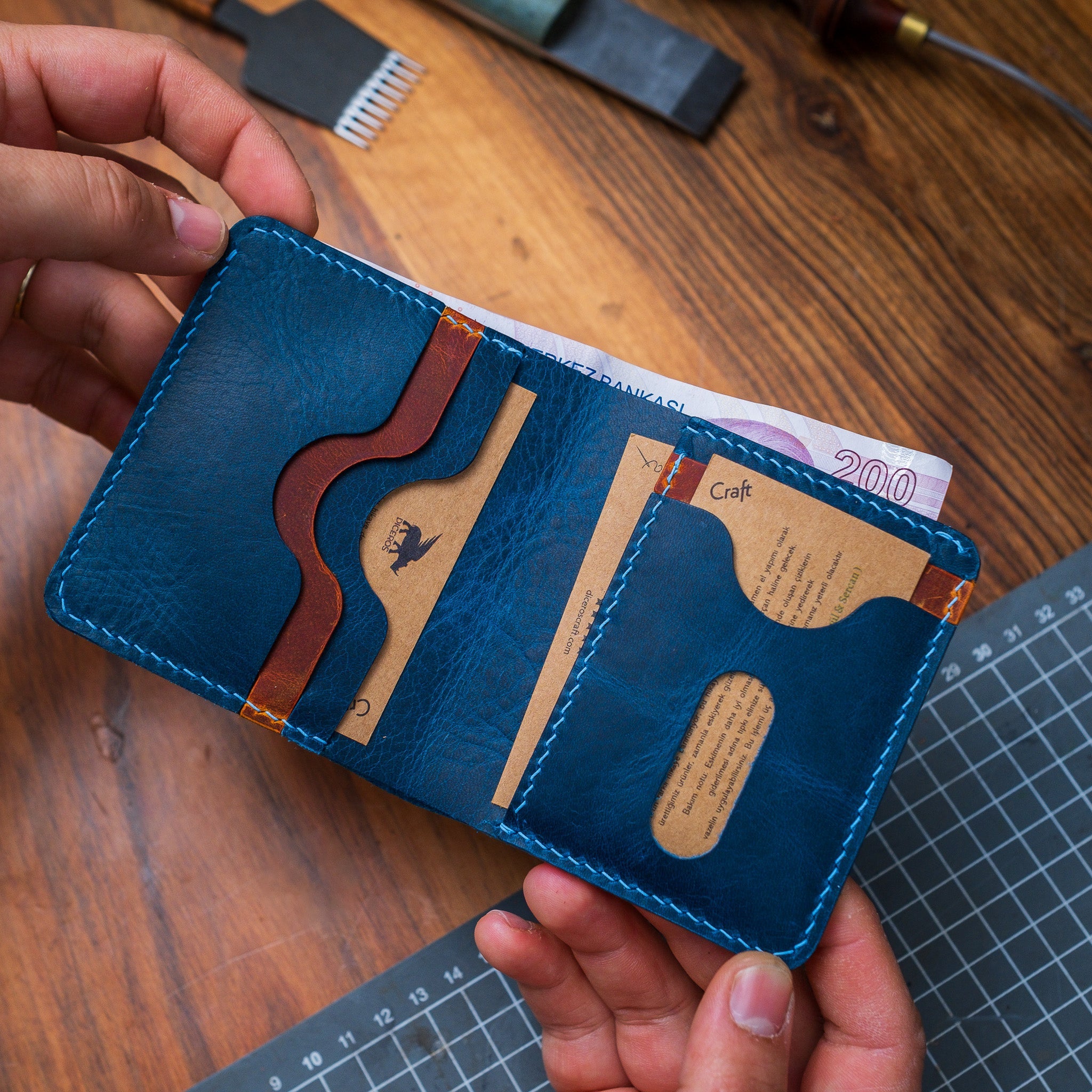 Mini Wallet Card Holder Diceros Model Xl   Unique Gift Ideas   Boyfriend Gift   Girlfriend Gift   Father Gift