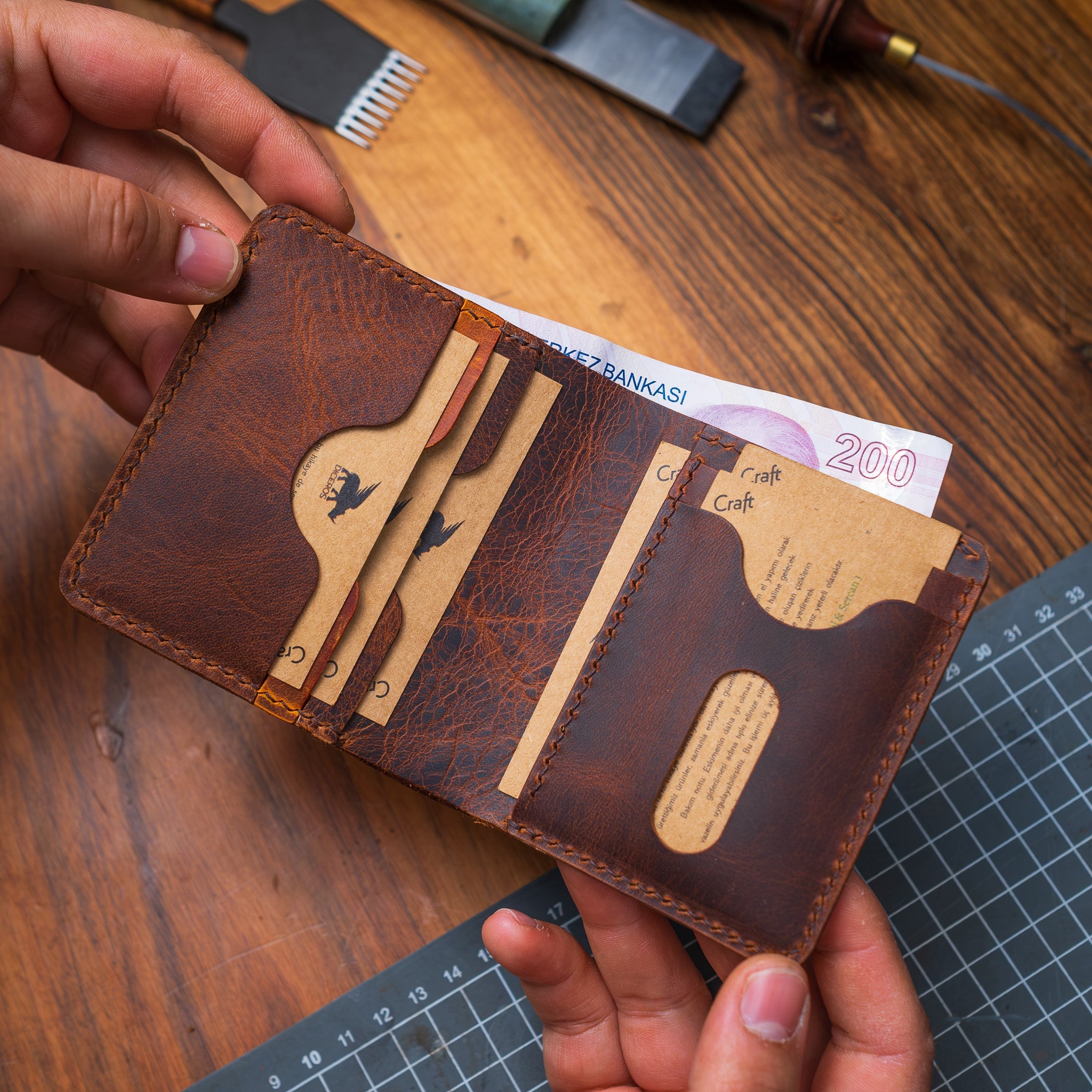 Mini Wallet Card Holder Diceros Model Xl   Unique Gift Ideas   Boyfriend Gift   Girlfriend Gift   Father Gift