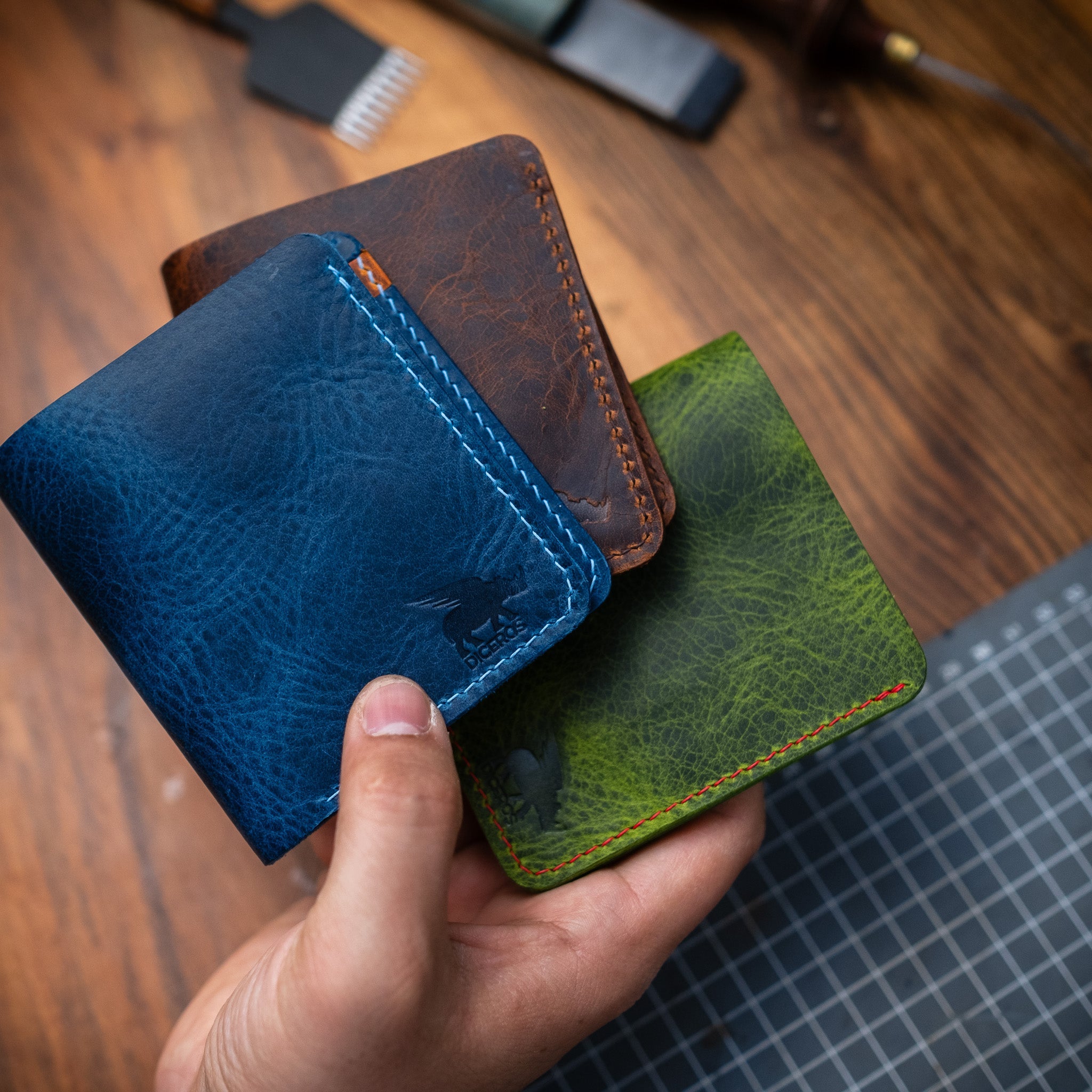 Mini Wallet Card Holder Diceros Model Xl   Unique Gift Ideas   Boyfriend Gift   Girlfriend Gift   Father Gift