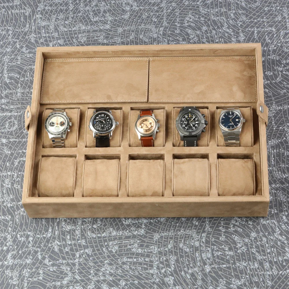 Patrick Leather Watch Storage Box - Premium Gift