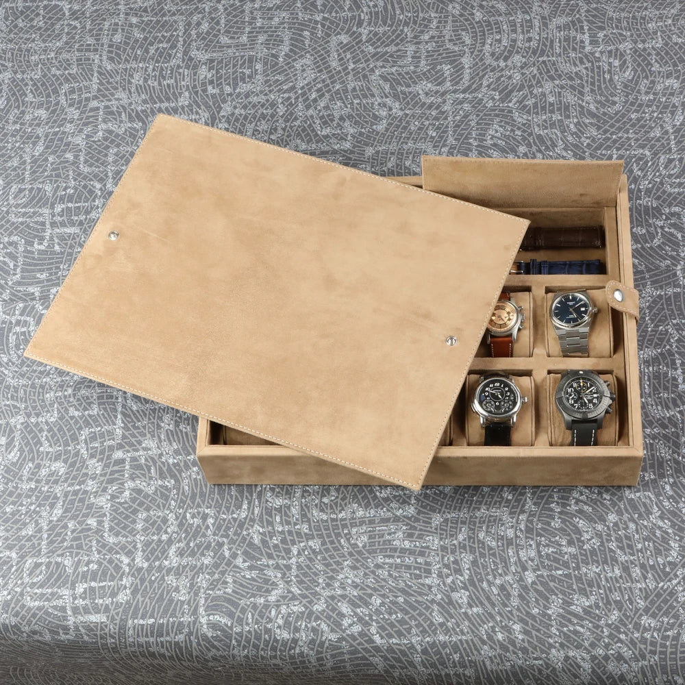 Patrick Leather Watch Storage Box - Premium Gift