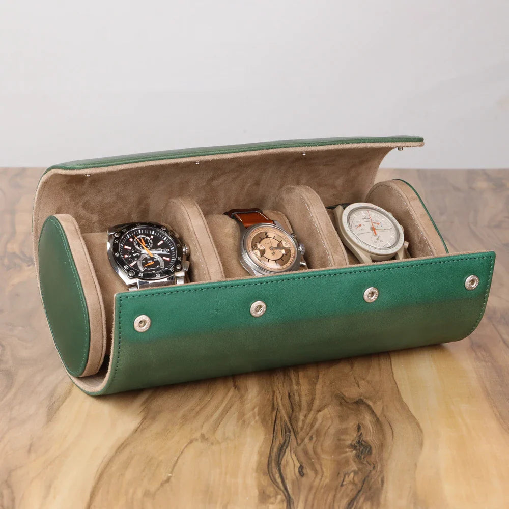 Petra Leather Watch Travel Case - Premium Gift
