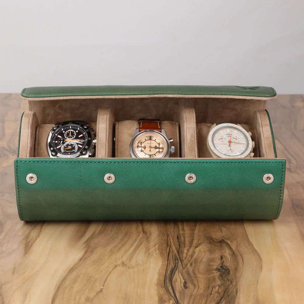 Petra Leather Watch Travel Case - Premium Gift