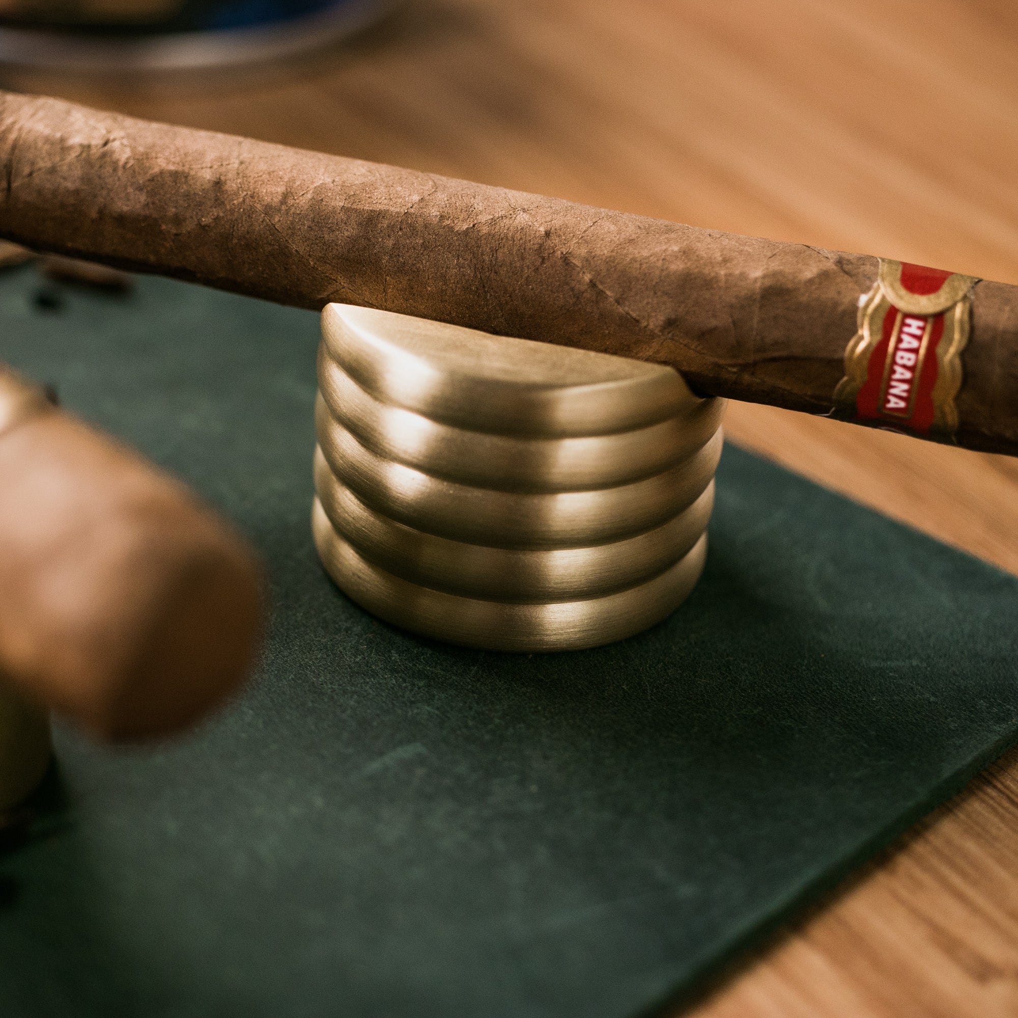 Brass Cylinder Cigar Stand