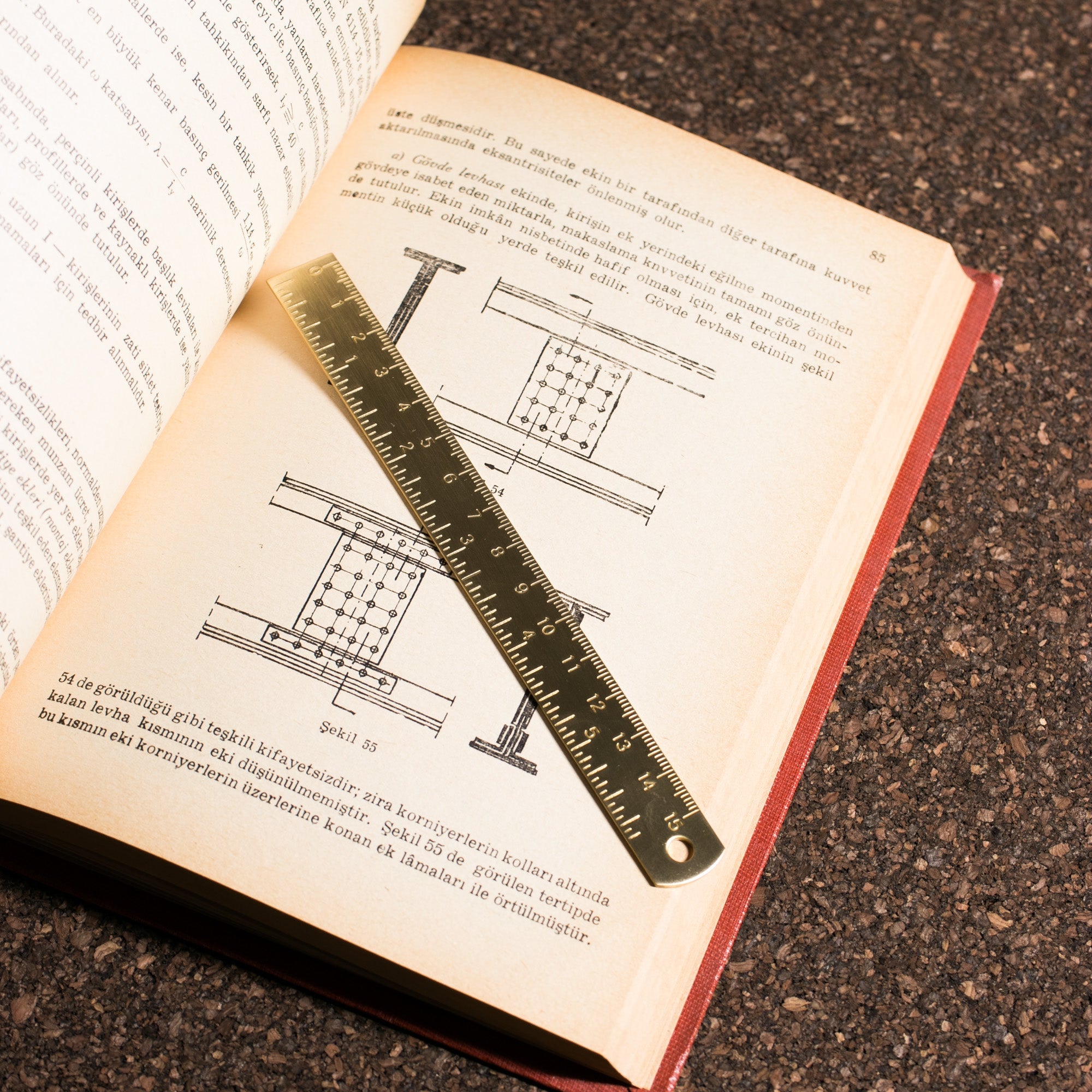 Brass Line Ruler