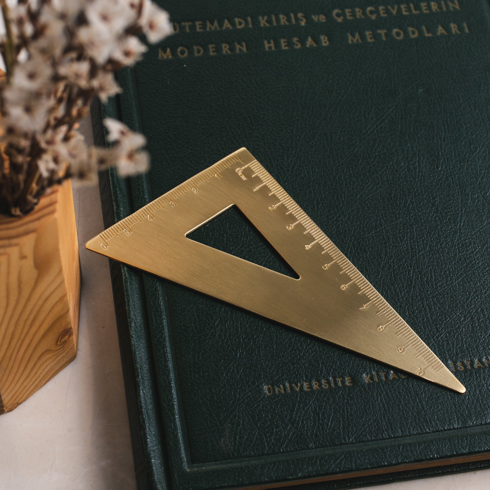 Brass Triangle Ruler