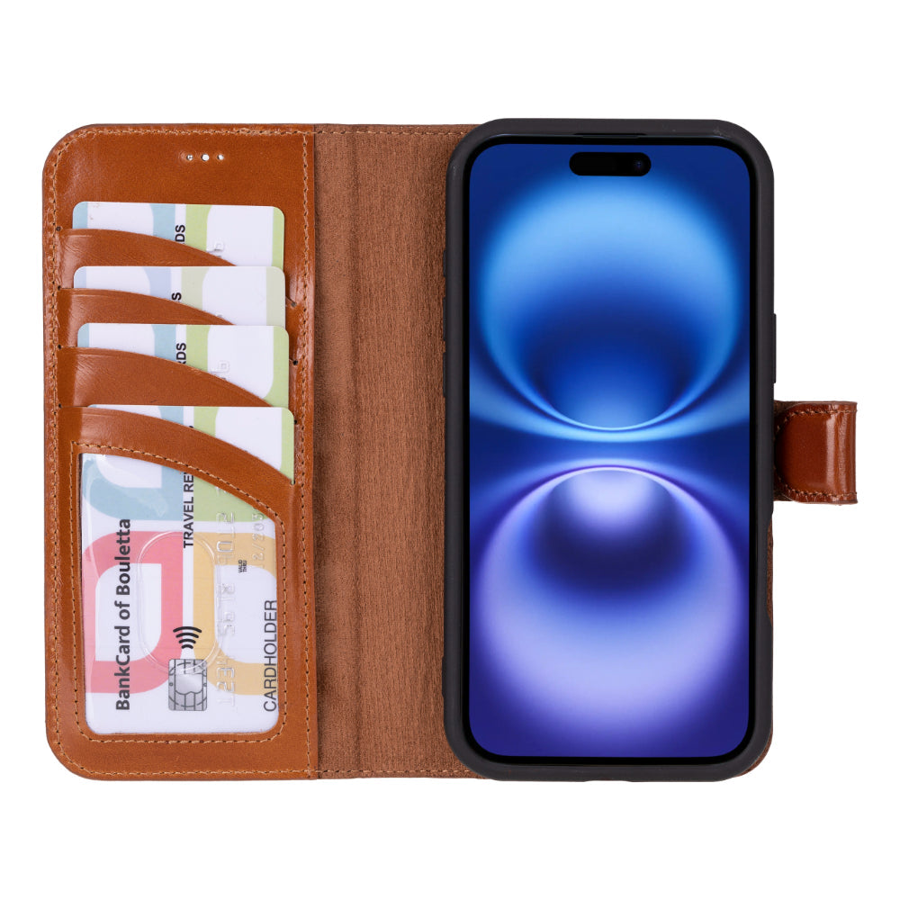 Magic iPhone 16 Plus Leather Detachable Wallet Case