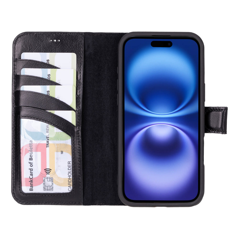 Magic iPhone 16 Plus Leather Detachable Wallet Case