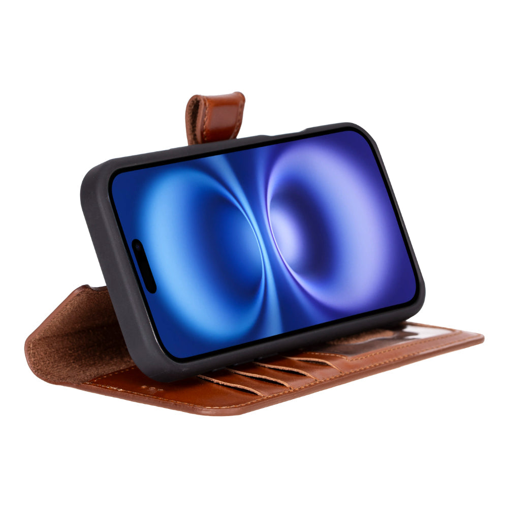 Magic iPhone 16 Plus Leather Detachable Wallet Case