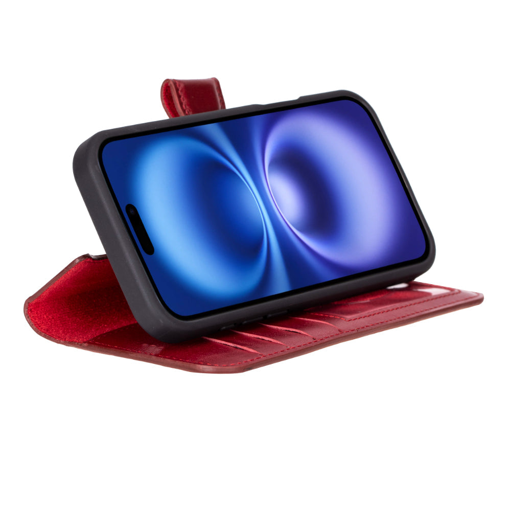 Magic iPhone 16 Plus Leather Detachable Wallet Case
