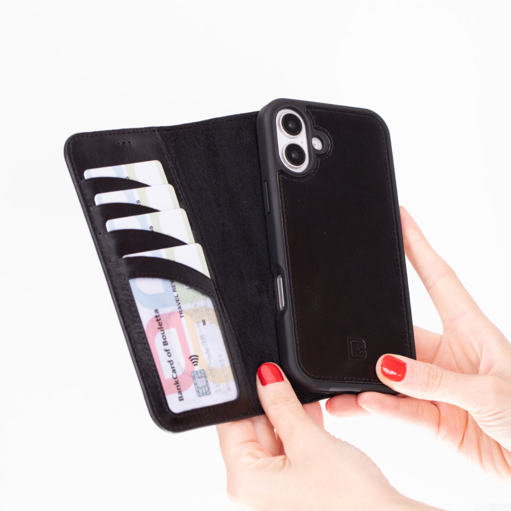Magic iPhone 16 Plus Leather Detachable Wallet Case