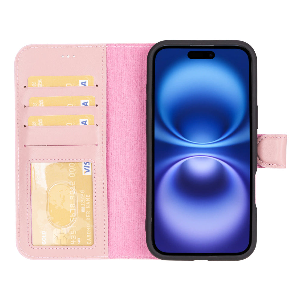 Magic iPhone 16 Plus Detachable Leather Wallet Case