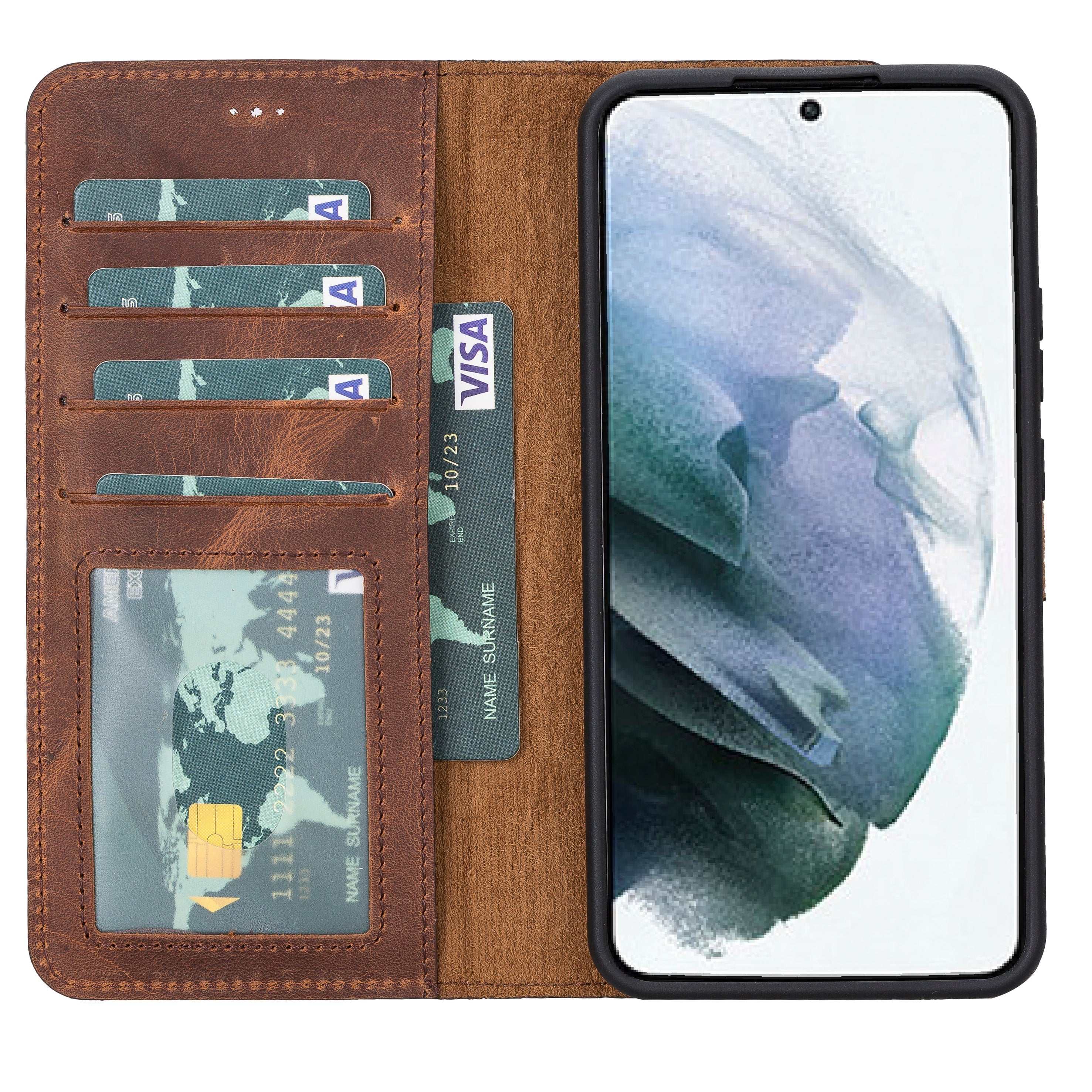 Magic Samsung Galaxy S23 Series Detachable Leather Wallet Case - MW