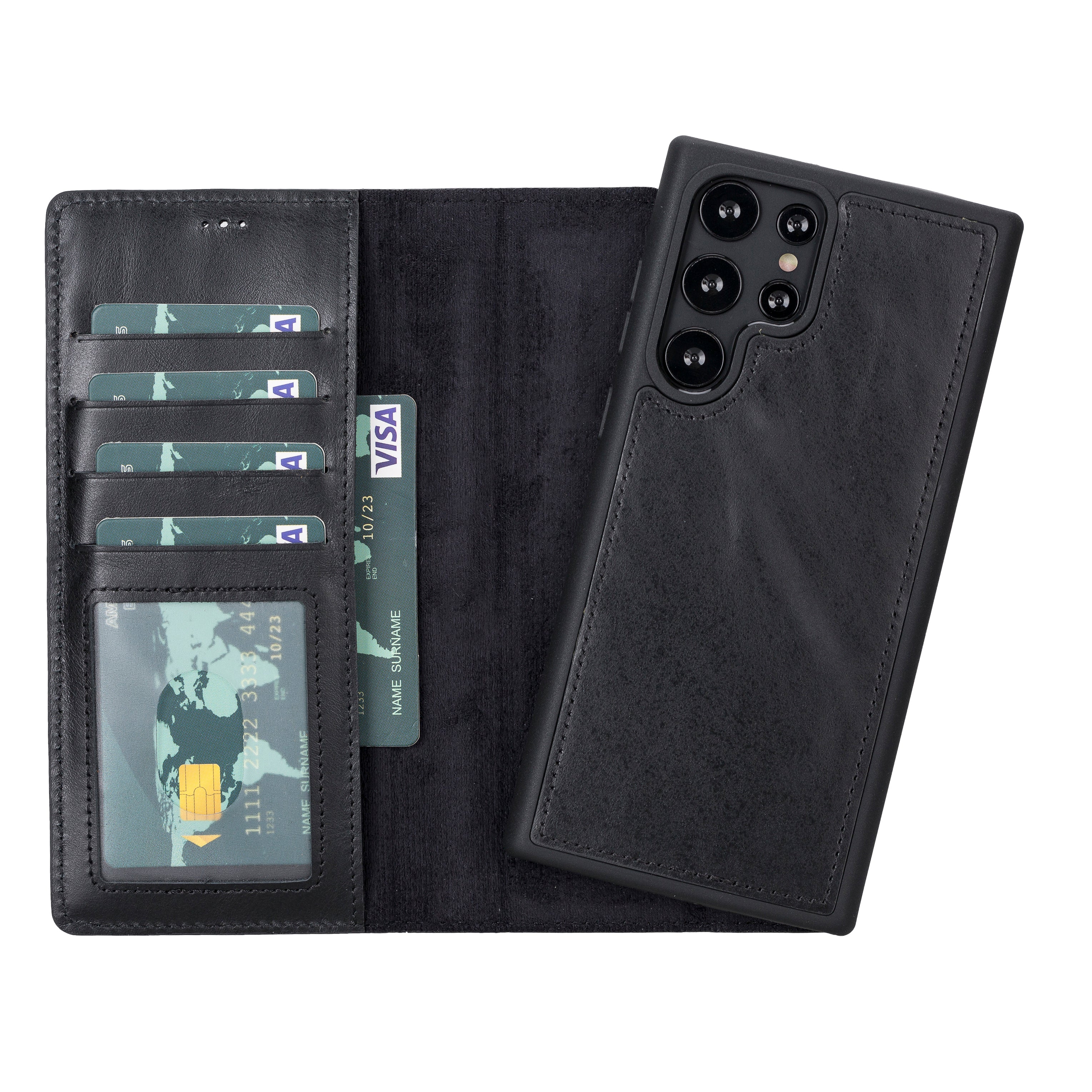 Magic Samsung Galaxy S23 Series Detachable Leather Wallet Case - MW