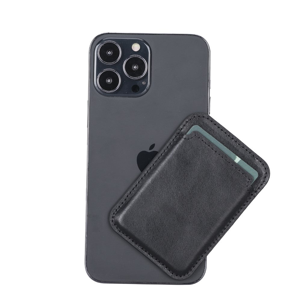 Maggy Leather Magnetic Card Holder