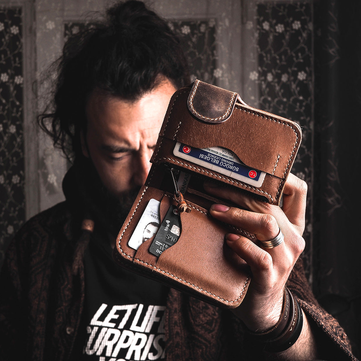 Leather wallet - RAGNA - Luxury Picks
