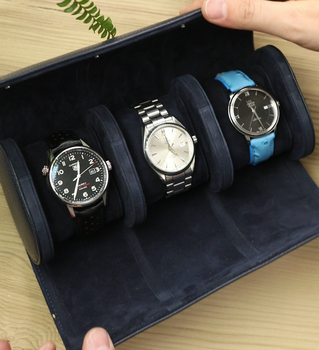 Petra Leather Watch Travel Case - Premium Gift