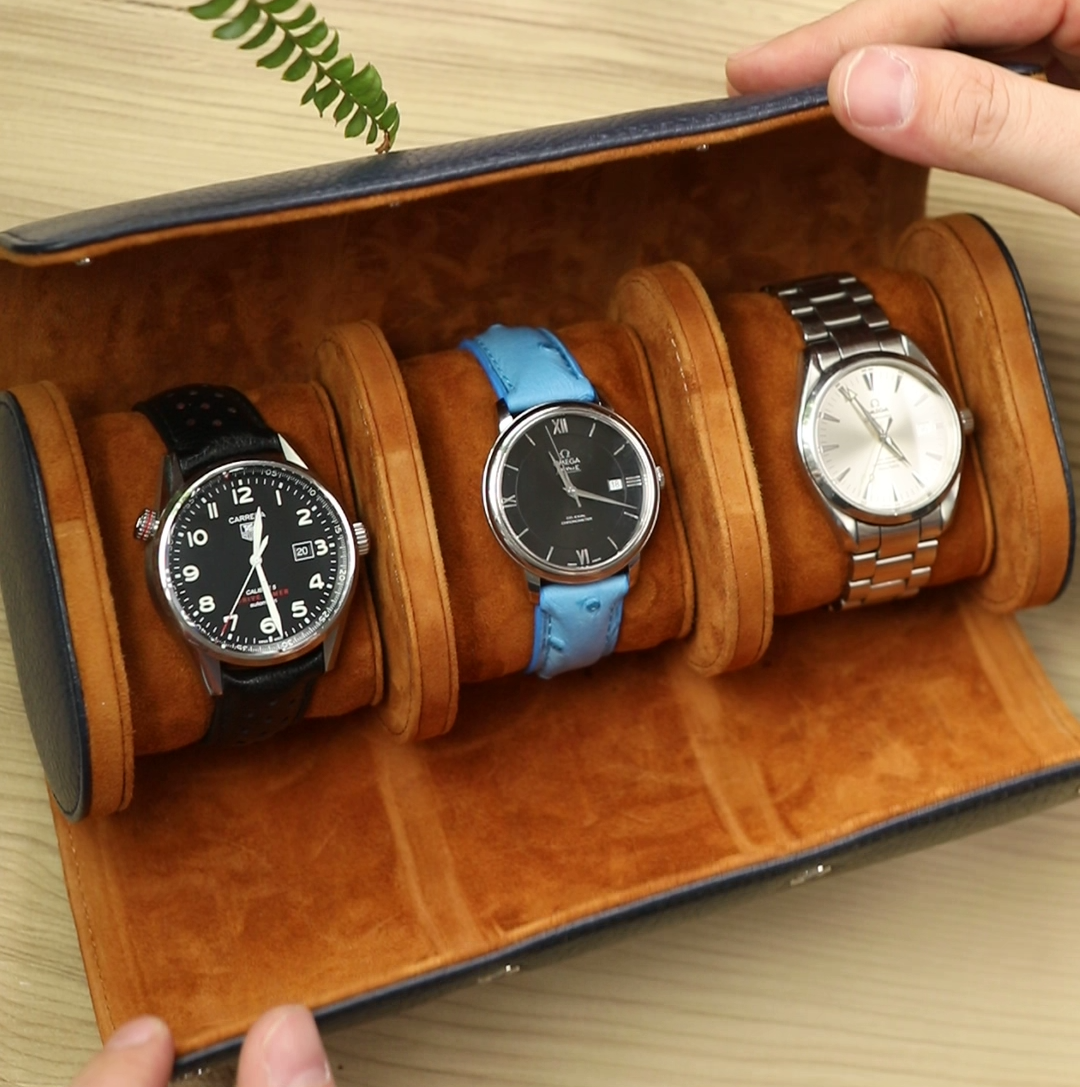 Petra Leather Watch Travel Case - Premium Gift