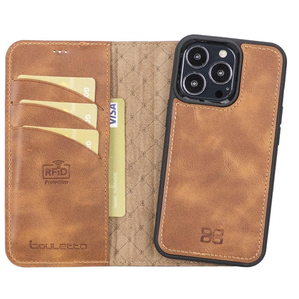 Magic iPhone 13 Pro Max Leather Detachable Wallet Case