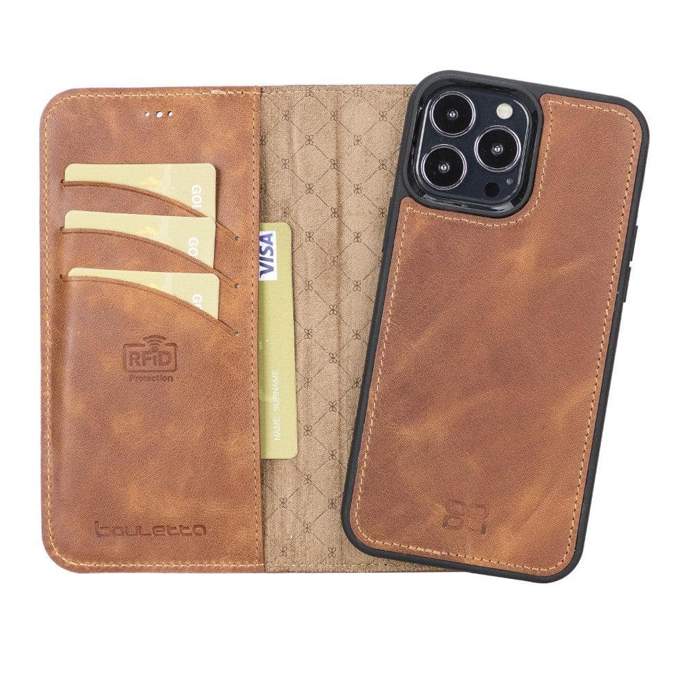 Magic iPhone 13 Pro Max Leather Detachable Wallet Case