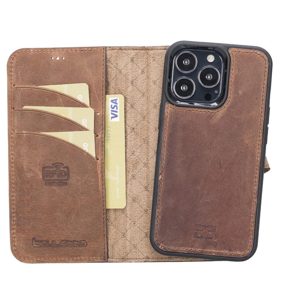 Magic iPhone 13 Pro Max Leather Detachable Wallet Case