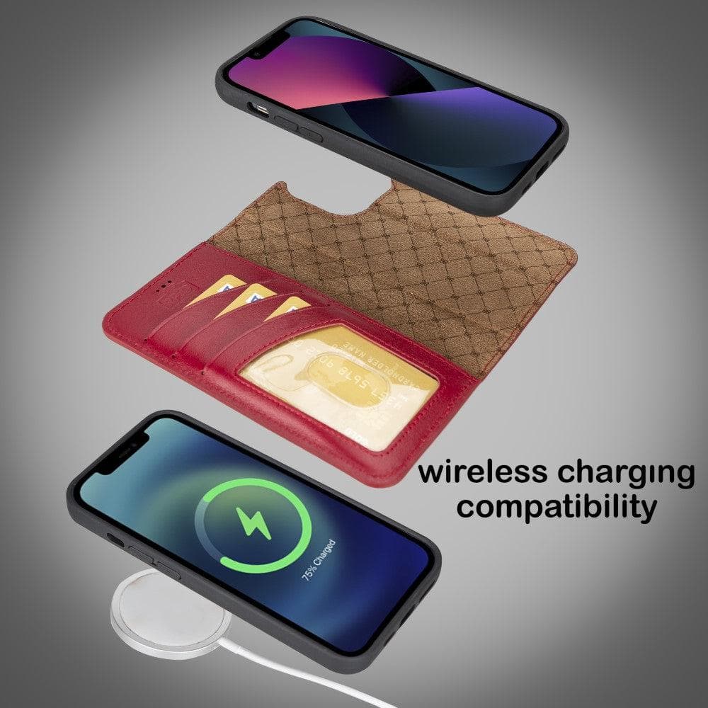Magic iPhone 14 Pro Max Colorful Leather Detachable Wallet Case