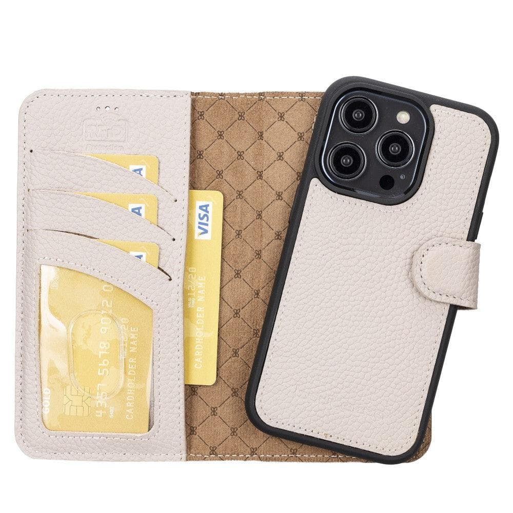 Magic iPhone 14 Pro Max Colorful Leather Detachable Wallet Case