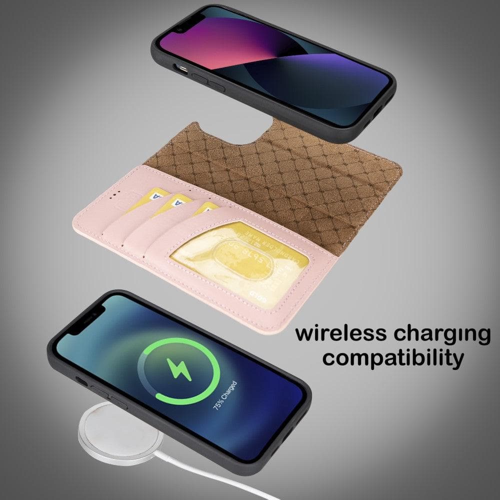 Magic iPhone 14 Pro Max Colorful Leather Detachable Wallet Case